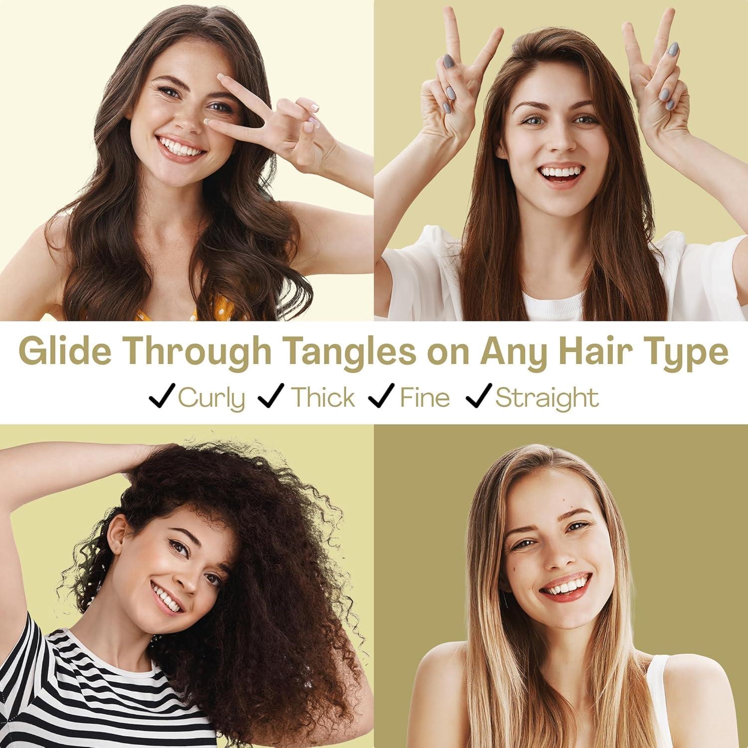 Cepillo Paddle Lily England para Cabello Fino - Beige