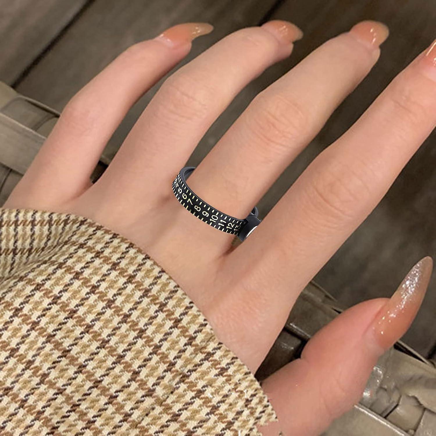 Finger Ring Sizer | Ring Sizer Measuring Set With Magnified Glass - US Size 1-17 Ring Gauges Finger Sizer With Magnified Window, Reusable Ring Measurement Tool For Men And Women