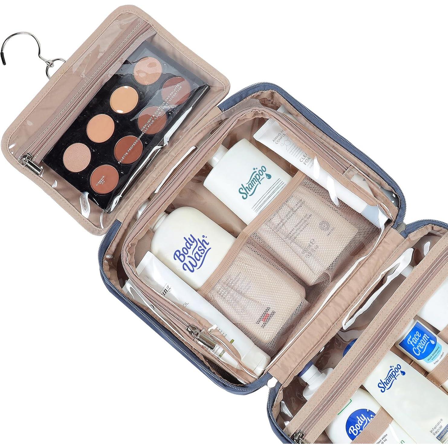 Bolsa de Aseo de Viaje NISHEL para Mujeres Azul Egeo 30.5x22.9cm