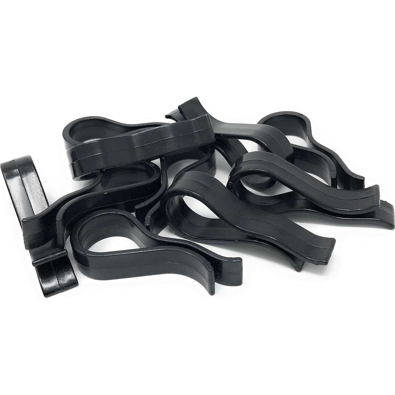 Clip de Soporte NiftyPlaza para Ropa - 100 Piezas Negras