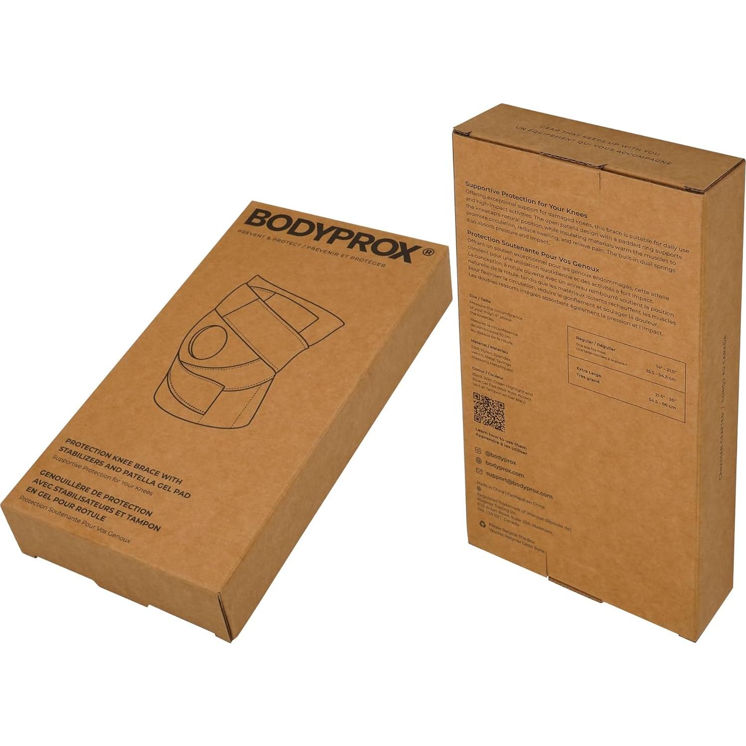 Faja para Rodilla Bodyprox con Estabilizadores y Gel 35-66 cm