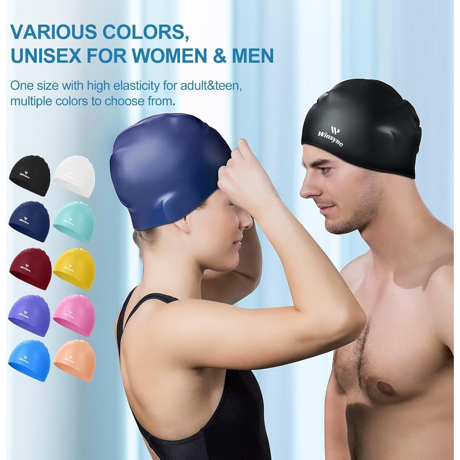 Gorras de Natación de Silicona Winsyne - 2 Unidades Unisex