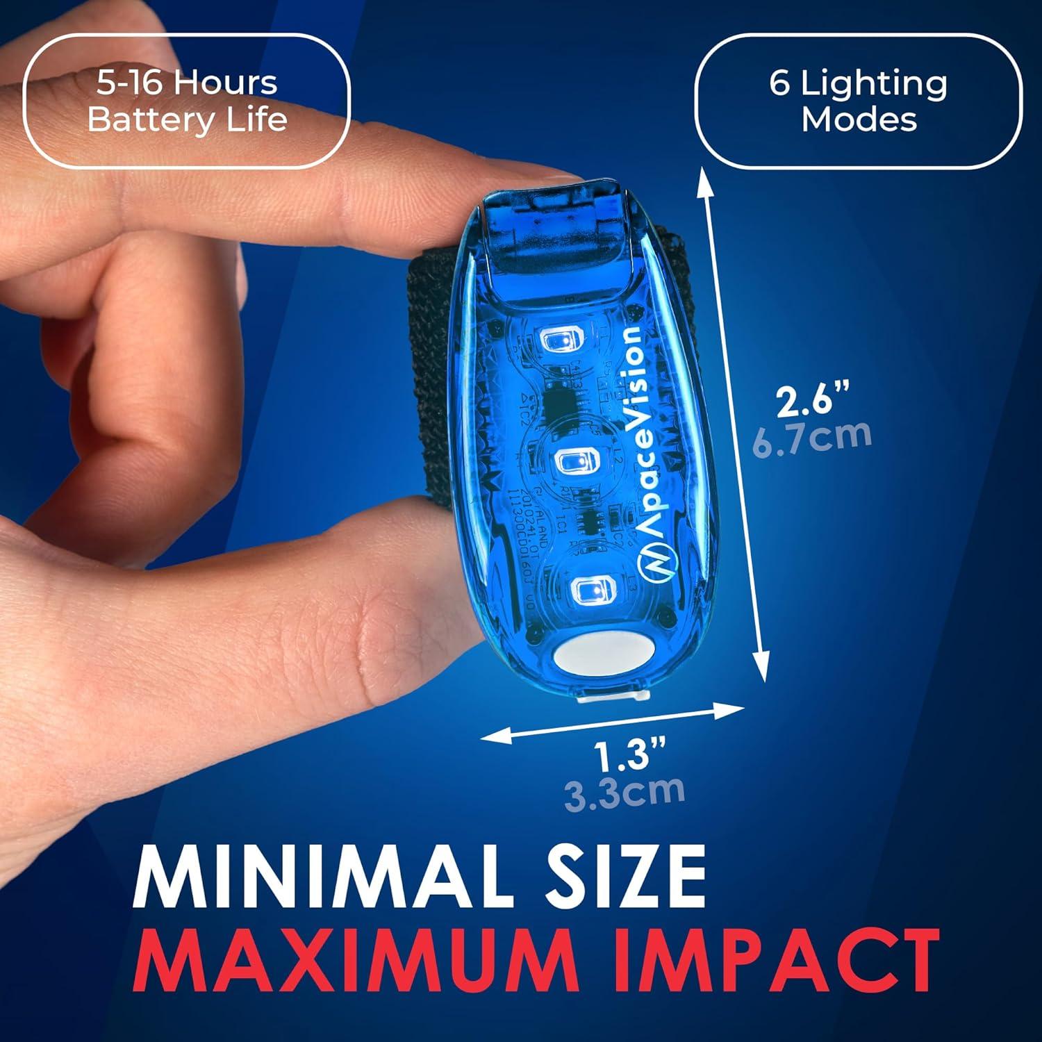 Luces de Seguridad LED Apace EverLightFX Recargables USB - 2 Piezas