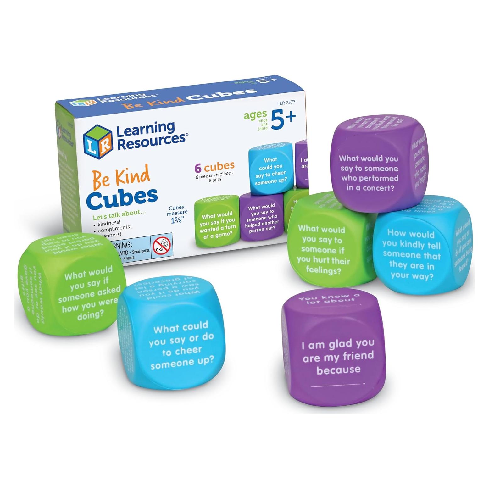 Cubos Be Kind Learning Resources - Juguetes SEL para Niños 5+
