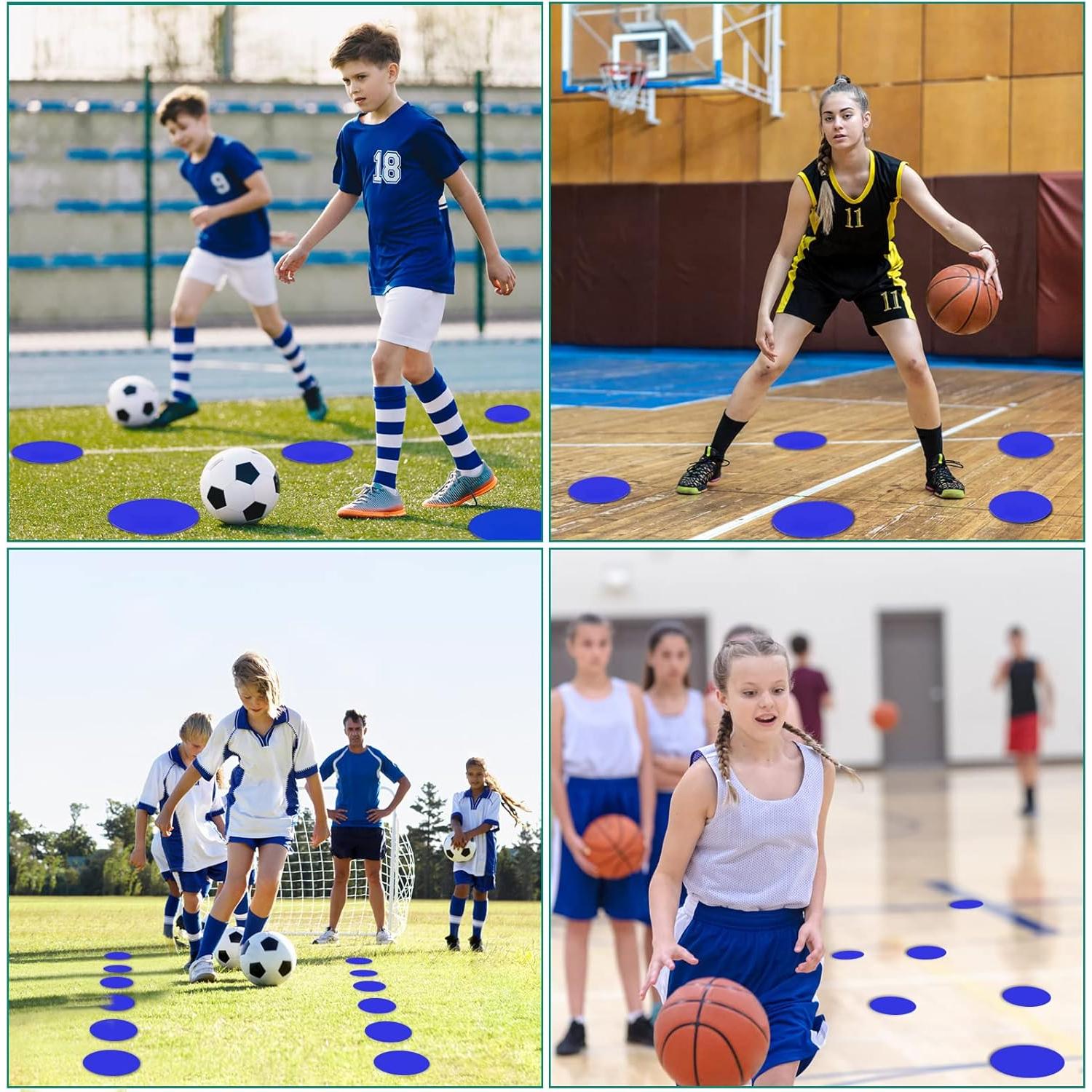 Marcadores de Agilidad SIFENYU 12pcs 22.86cm Antideslizantes