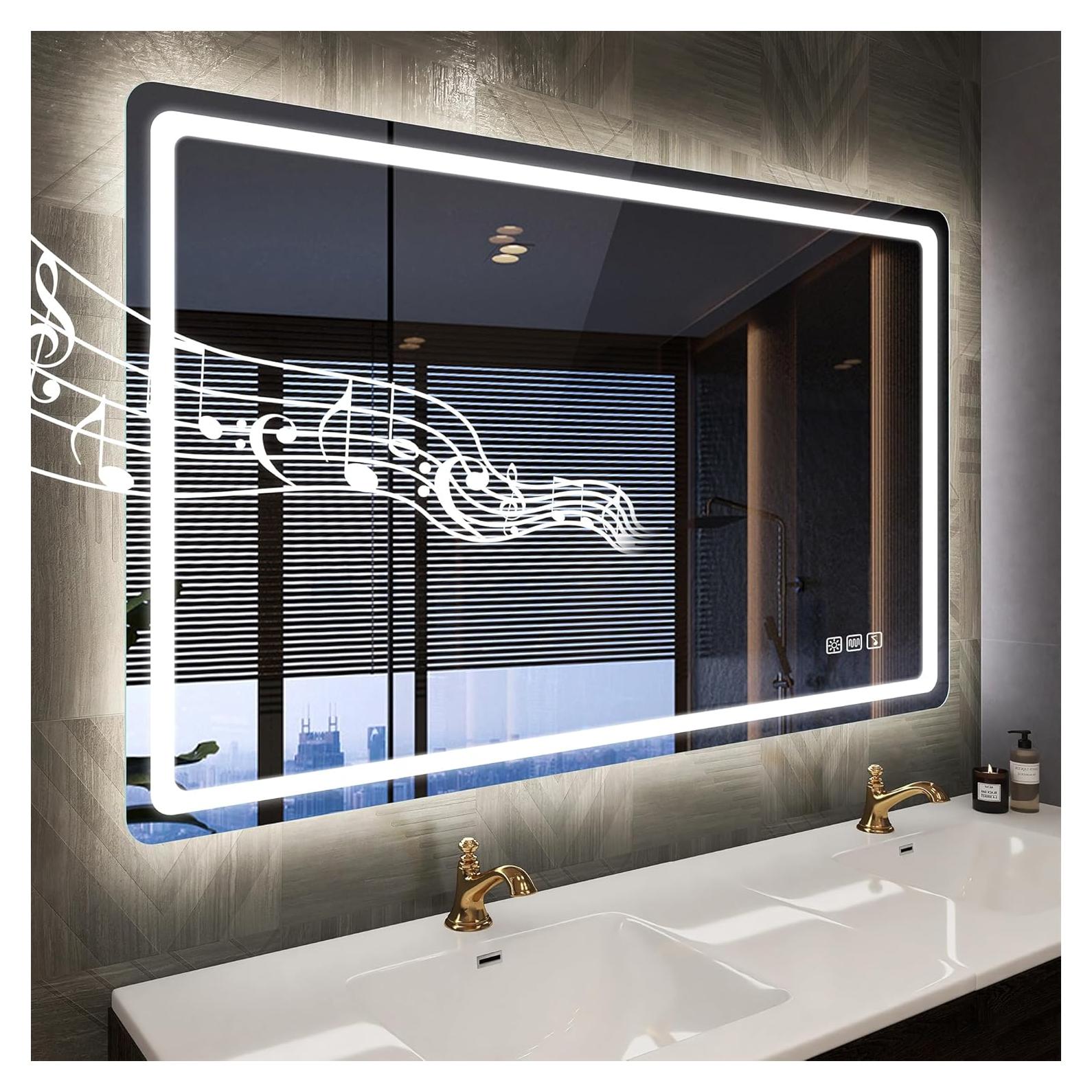 Espejo de baño LED STARLEAD 101.6x71.1 cm con Bluetooth