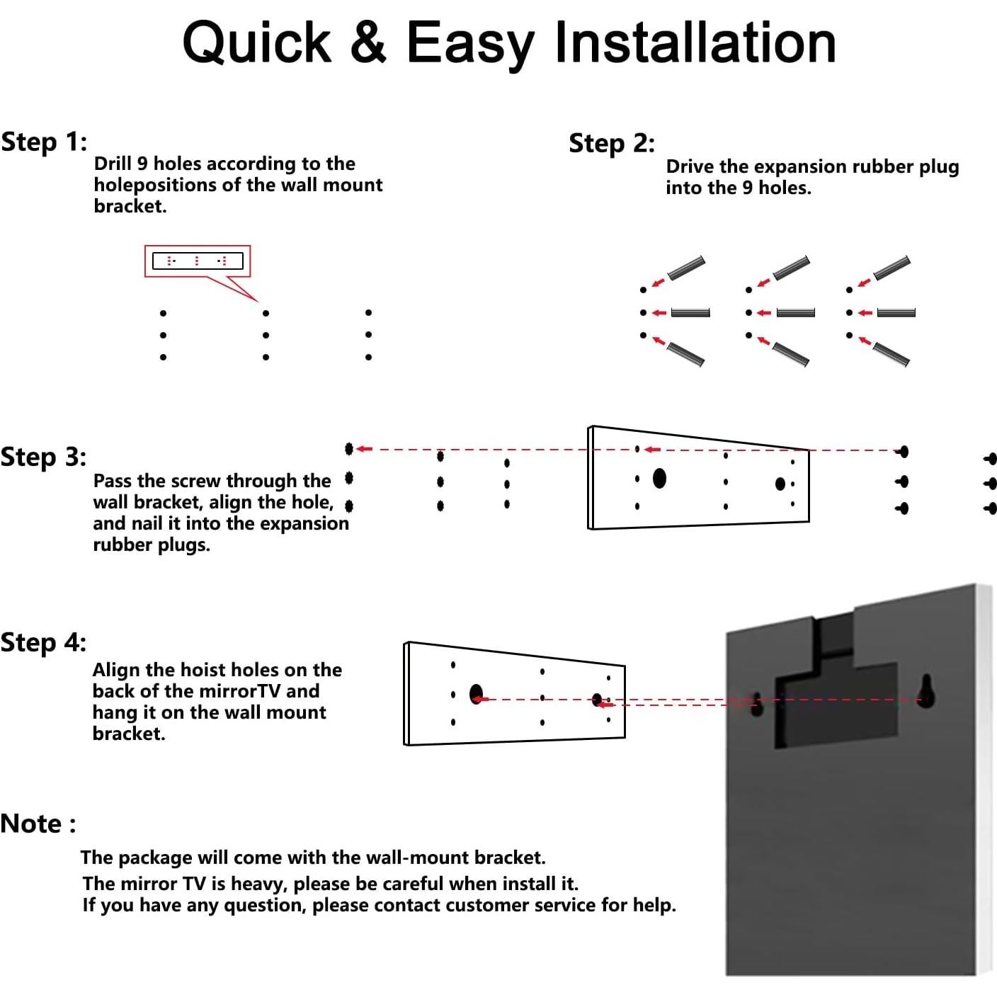 Espejo de Baño Inteligente Haocrown 81x61 cm con TV 21.5"