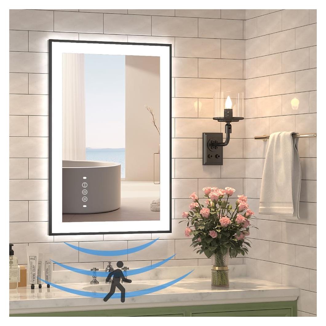 Espejo LED para Baño 20x28" Viechanro con Sensor de Movimiento