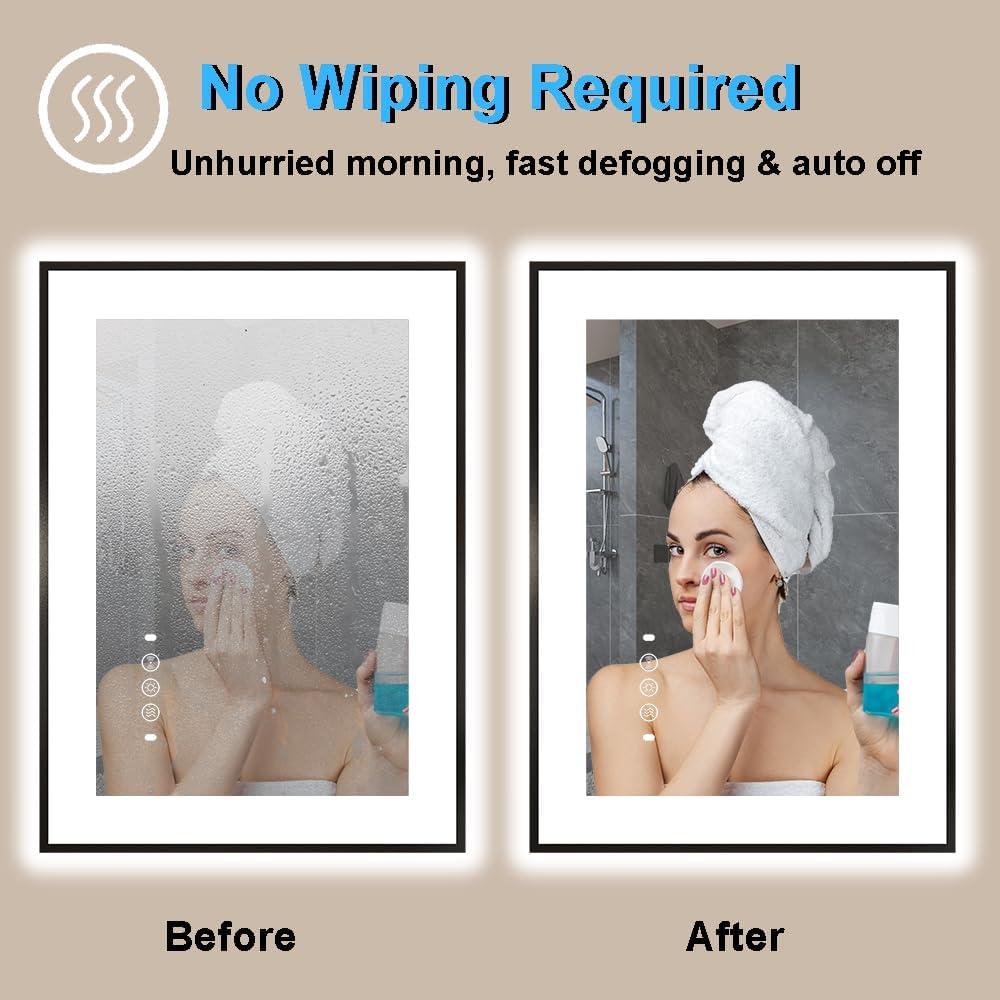 Espejo LED para Baño 20x28" Viechanro con Sensor de Movimiento
