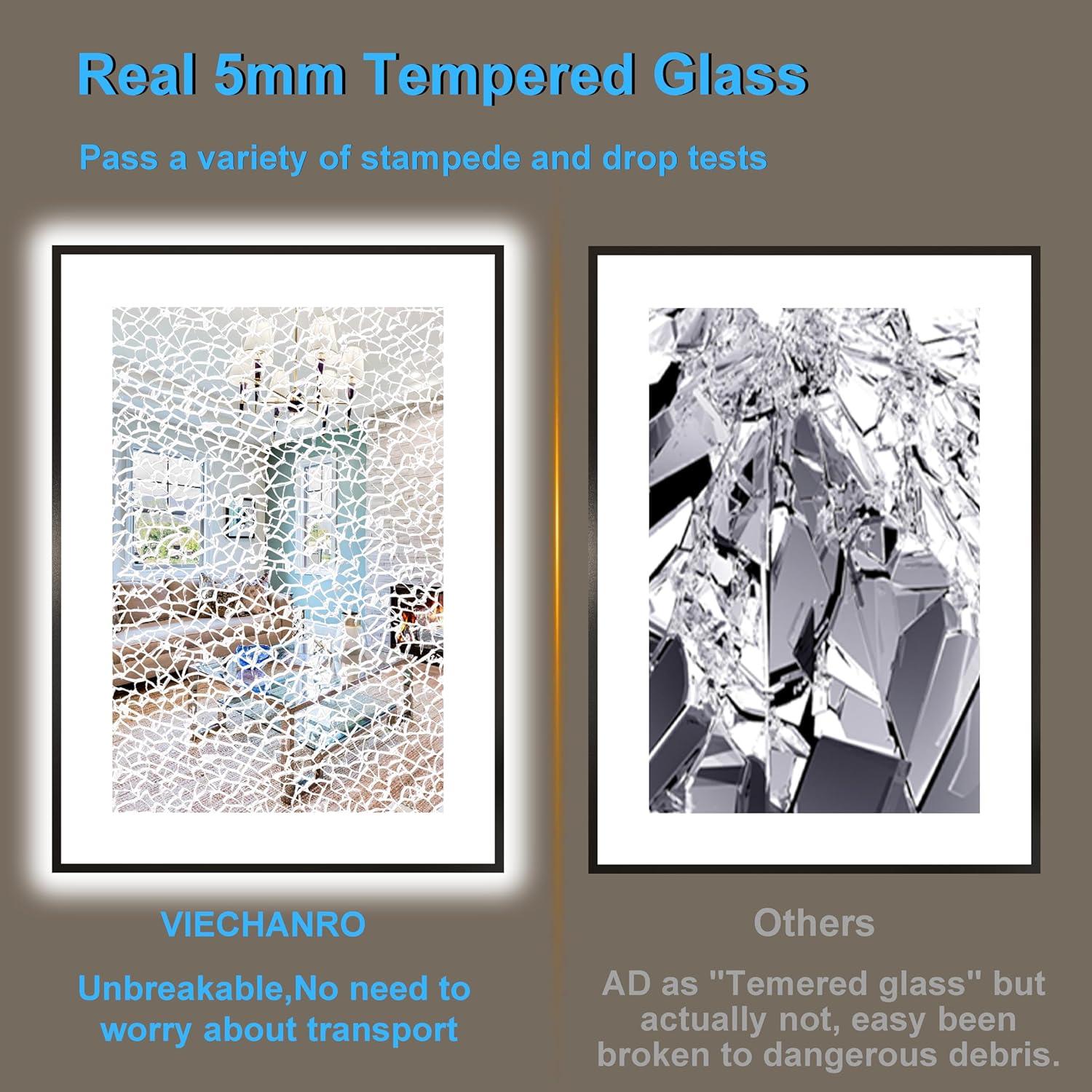 Espejo LED para Baño 20x28" Viechanro con Sensor de Movimiento