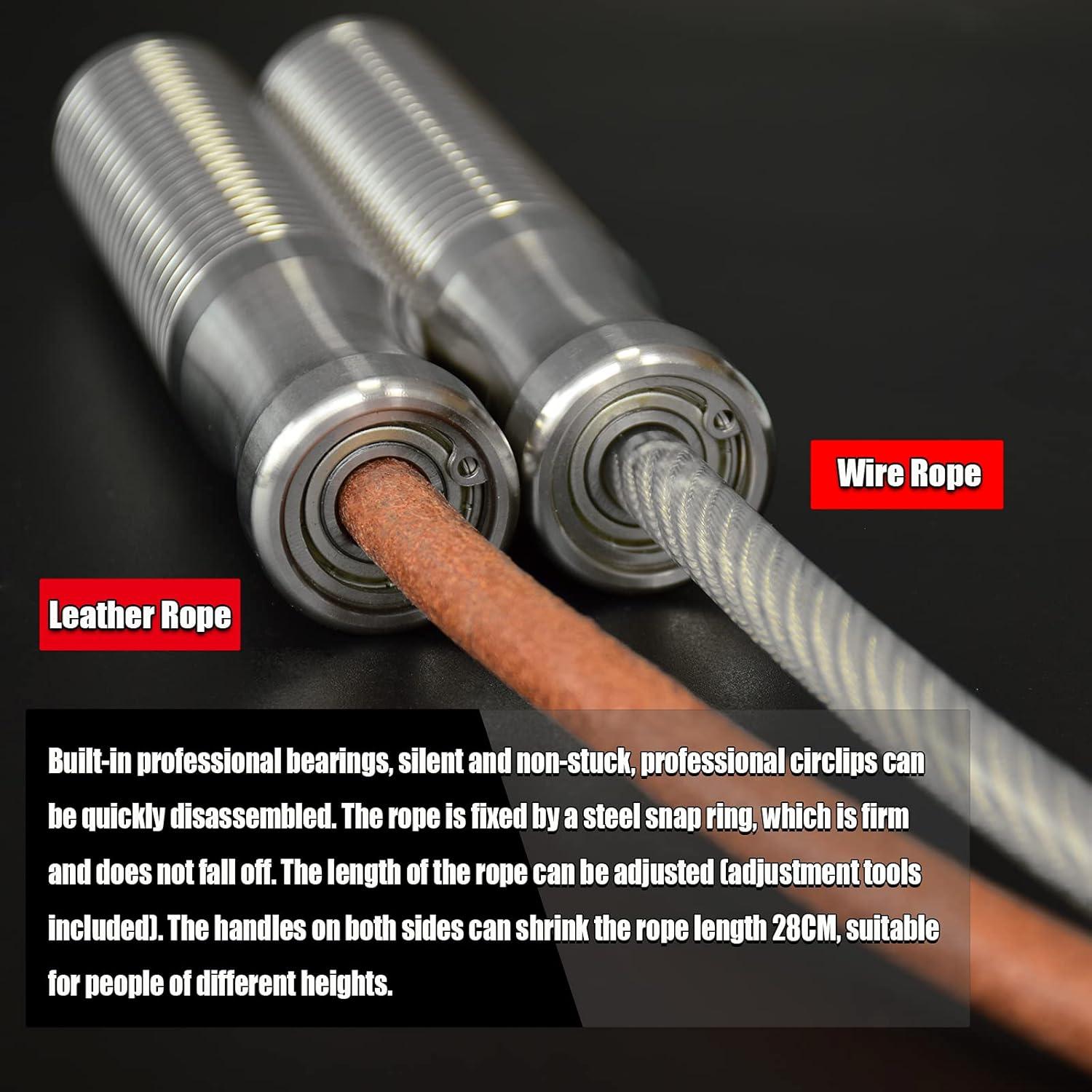 Cuerda de Salto Pesada Ahomie 304.8cm Ajustable Acero Inoxidable