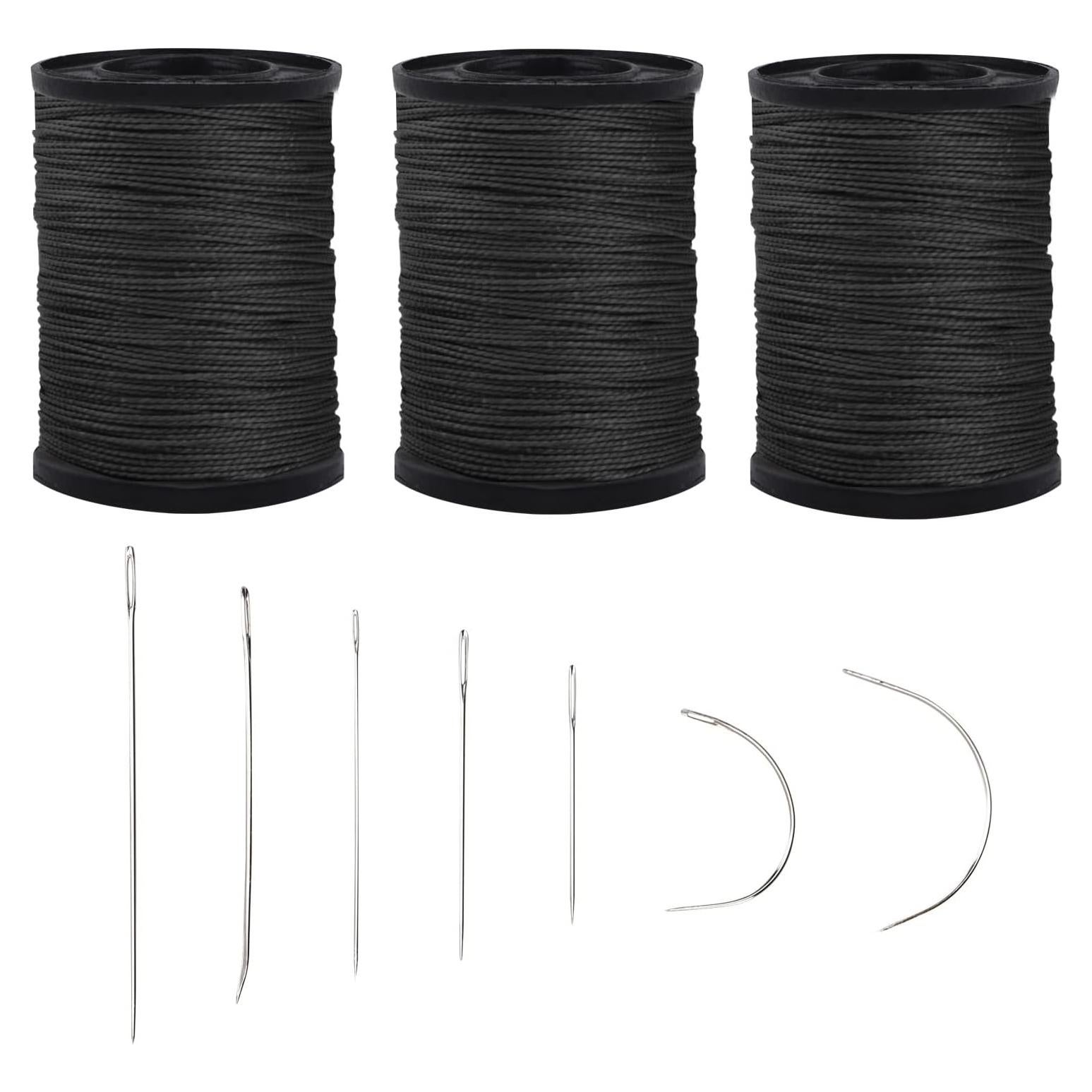 Kit de Hilo de Reparación de Tapicería Topus - 3 Rollos 64m y 7 Agujas