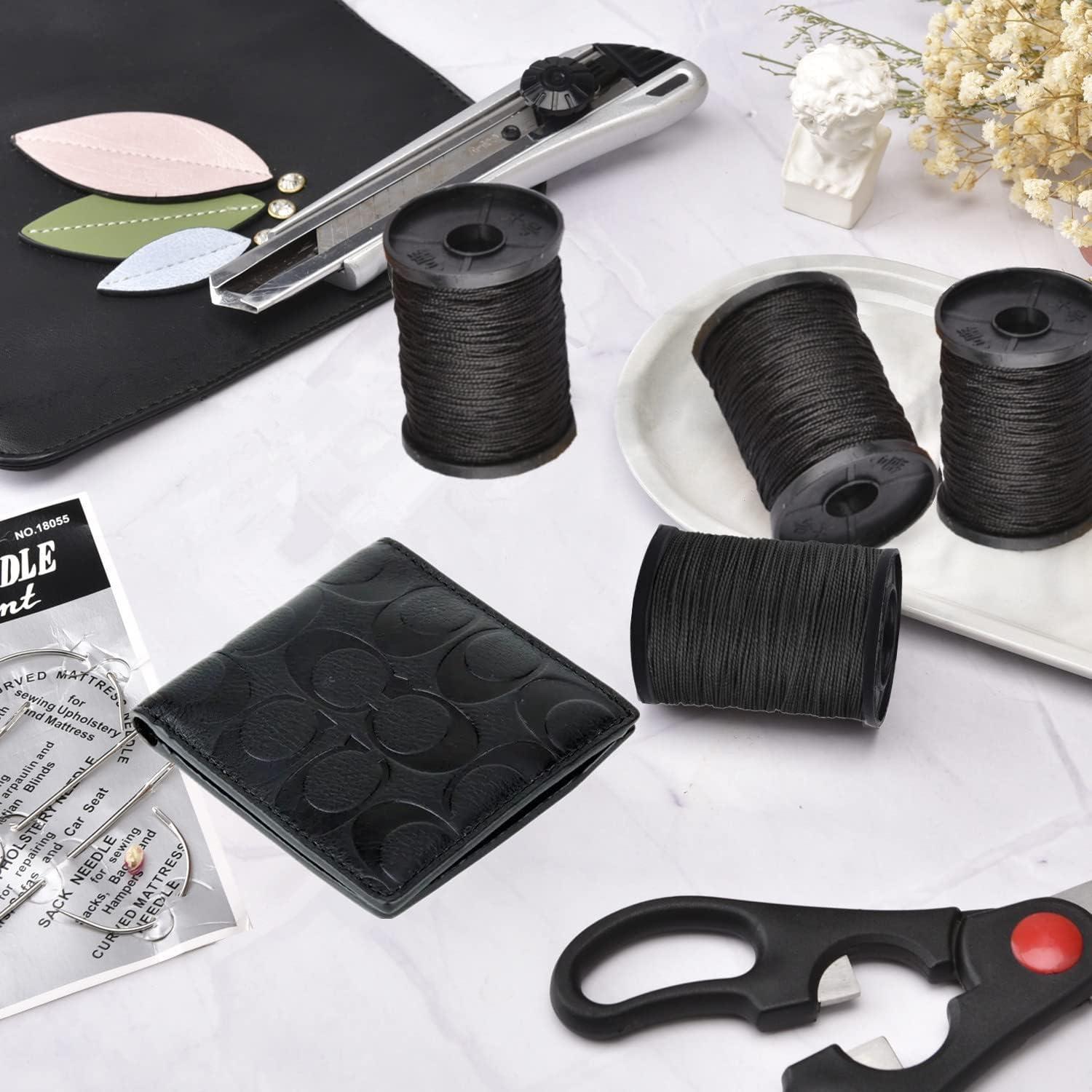 Kit de Hilo de Reparación de Tapicería Topus - 3 Rollos 64m y 7 Agujas