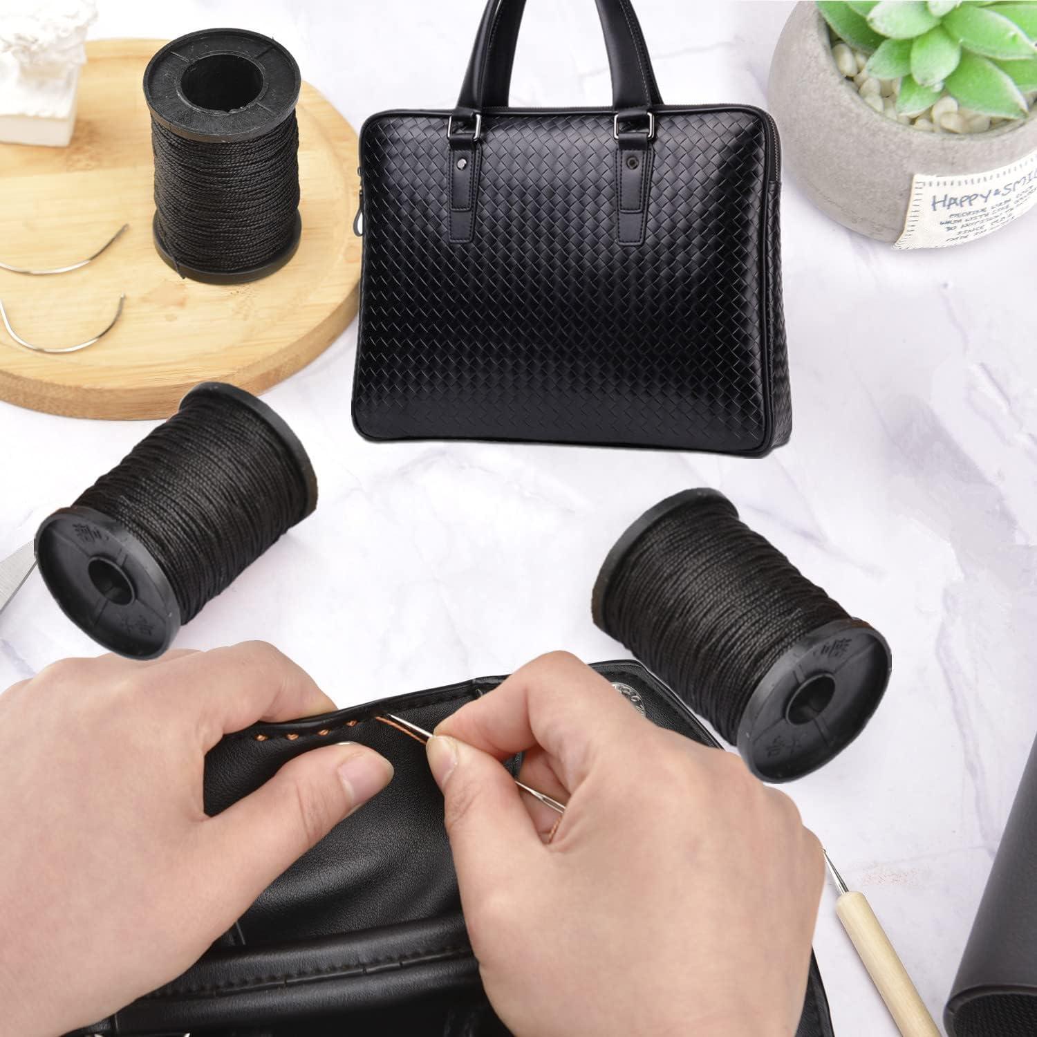 Kit de Hilo de Reparación de Tapicería Topus - 3 Rollos 64m y 7 Agujas