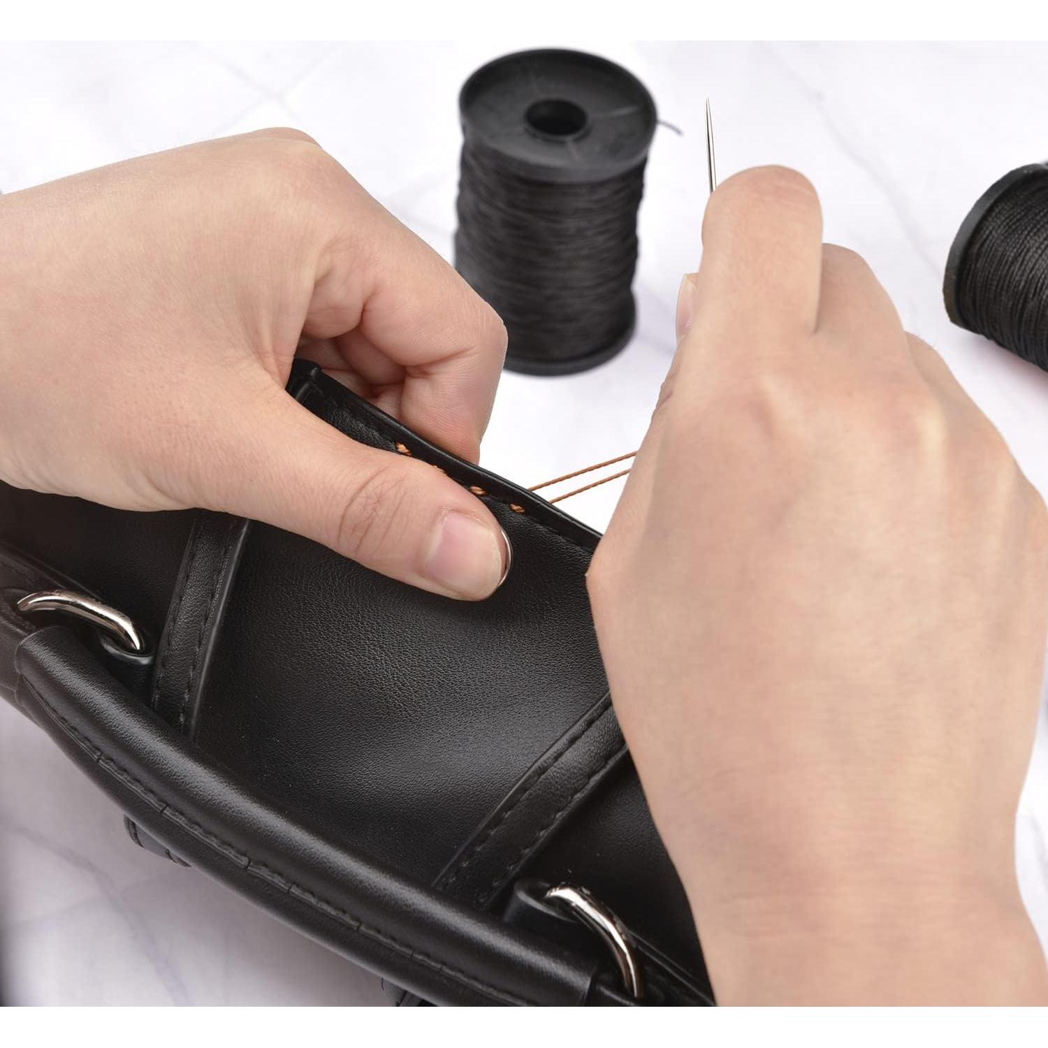 Kit de Hilo de Reparación de Tapicería Topus - 3 Rollos 64m y 7 Agujas