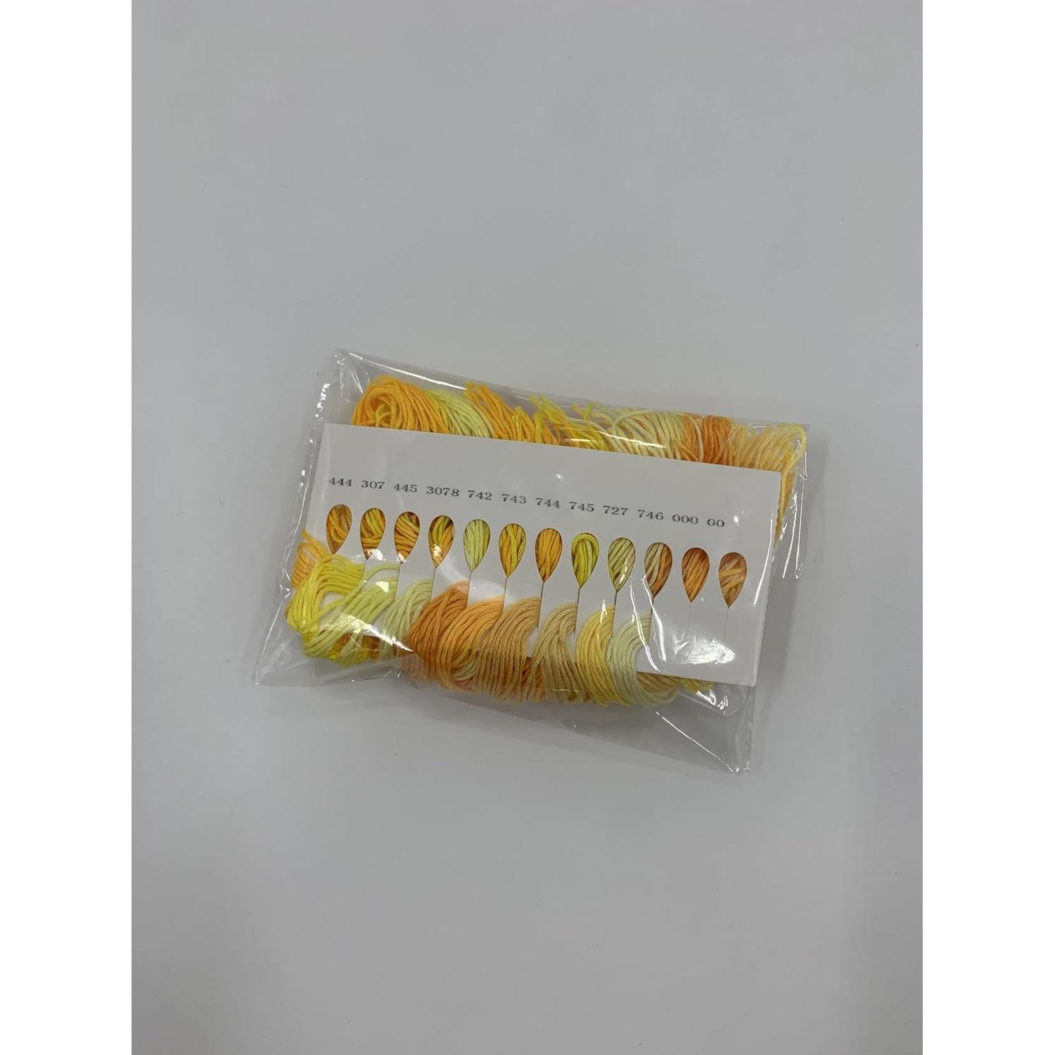 Juego de Hilos de Bordado Zhenqing 10 Colores 60 Madejas