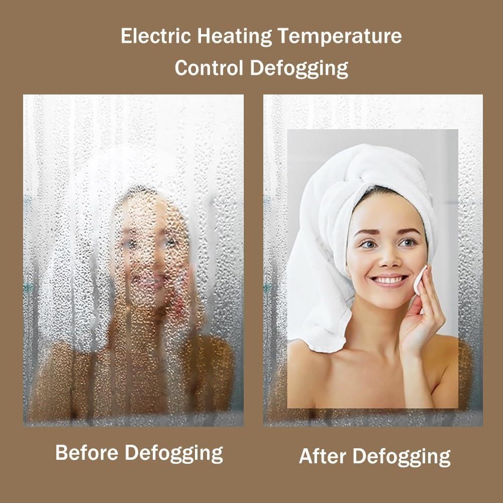 Espejo de Baño Inteligente JTZEA 89x61cm LED Anti-vaho