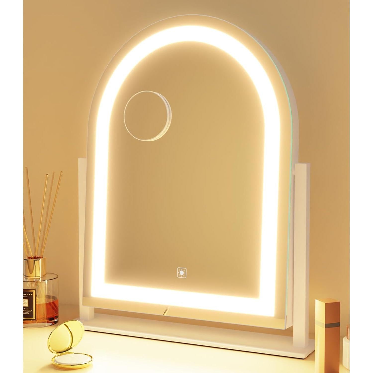 Espejo de Maquillaje Iluminado Gvnkvn 43.7x34.5cm 5X Aumento