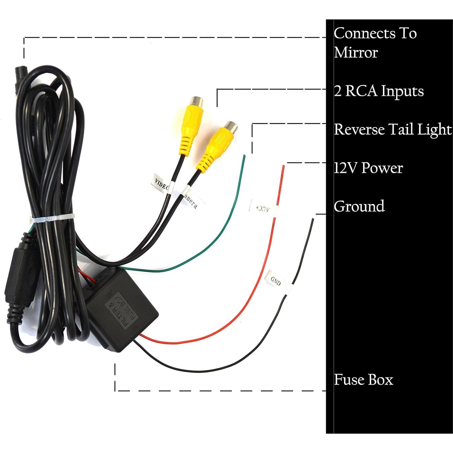 Espejo Retrovisor Master Tailgaters 10.5" LCD Antirreflejo