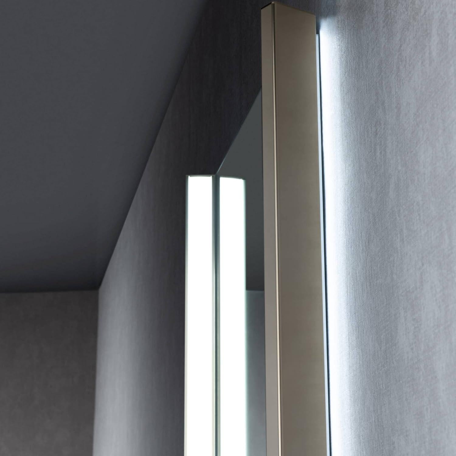 Espejo LED para baño Blossom 81x50 cm dorado cepillado