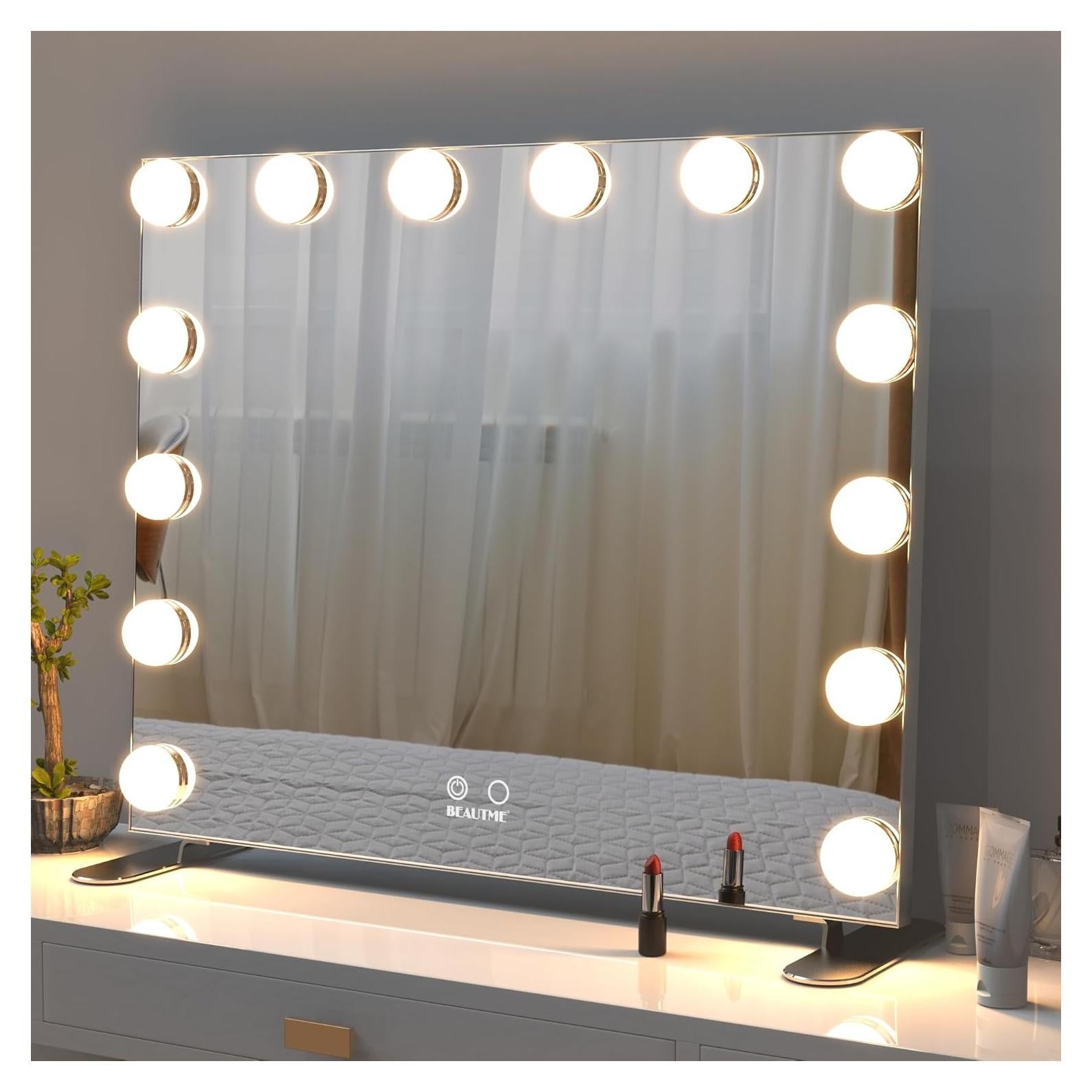 Espejo de Maquillaje Iluminado BEAUTME 60x50.7cm LED Táctil