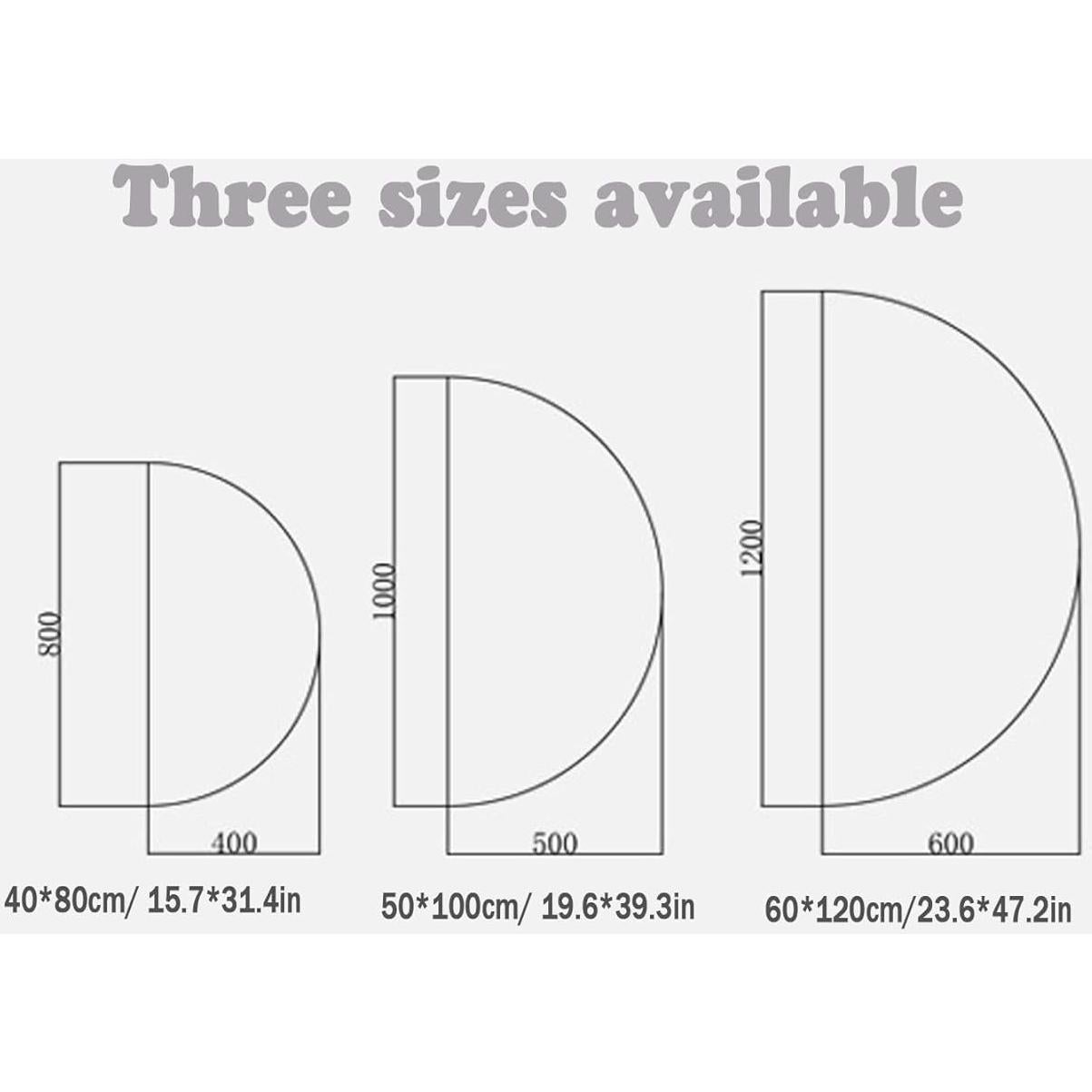 Espejo LED de Media Luna WWWHZGYS 119.38x60.96cm Antivaho