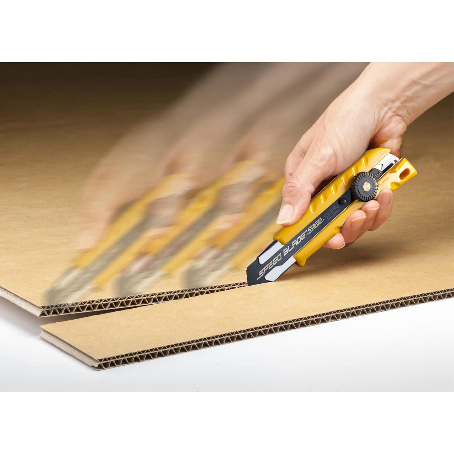 Cuchillo Utility OLFA L-1 18mm Uso Pesado Mango Ergonómico