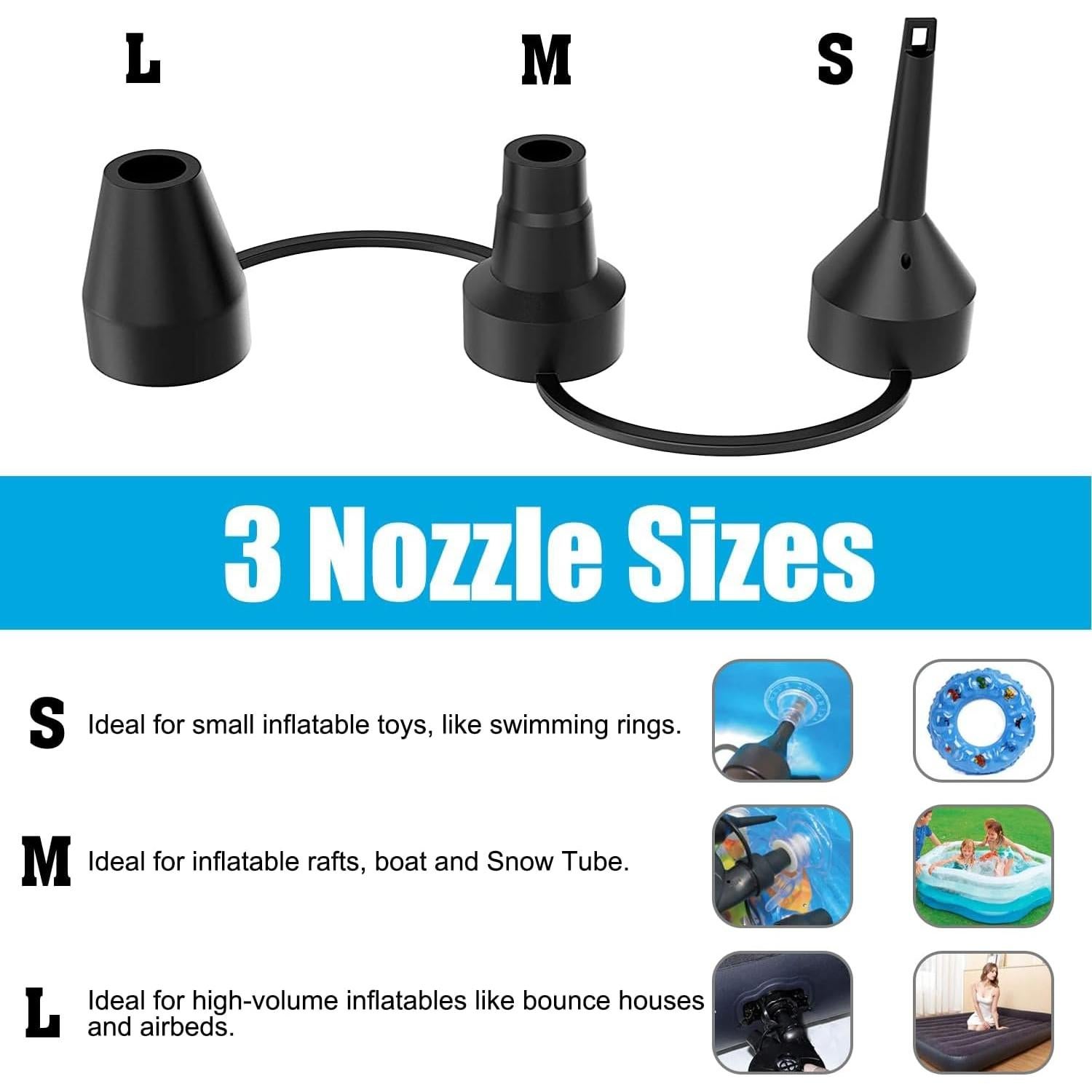 Bomba de Aire Eléctrica Sweet Alice 110V/12V Portátil 0.43kg