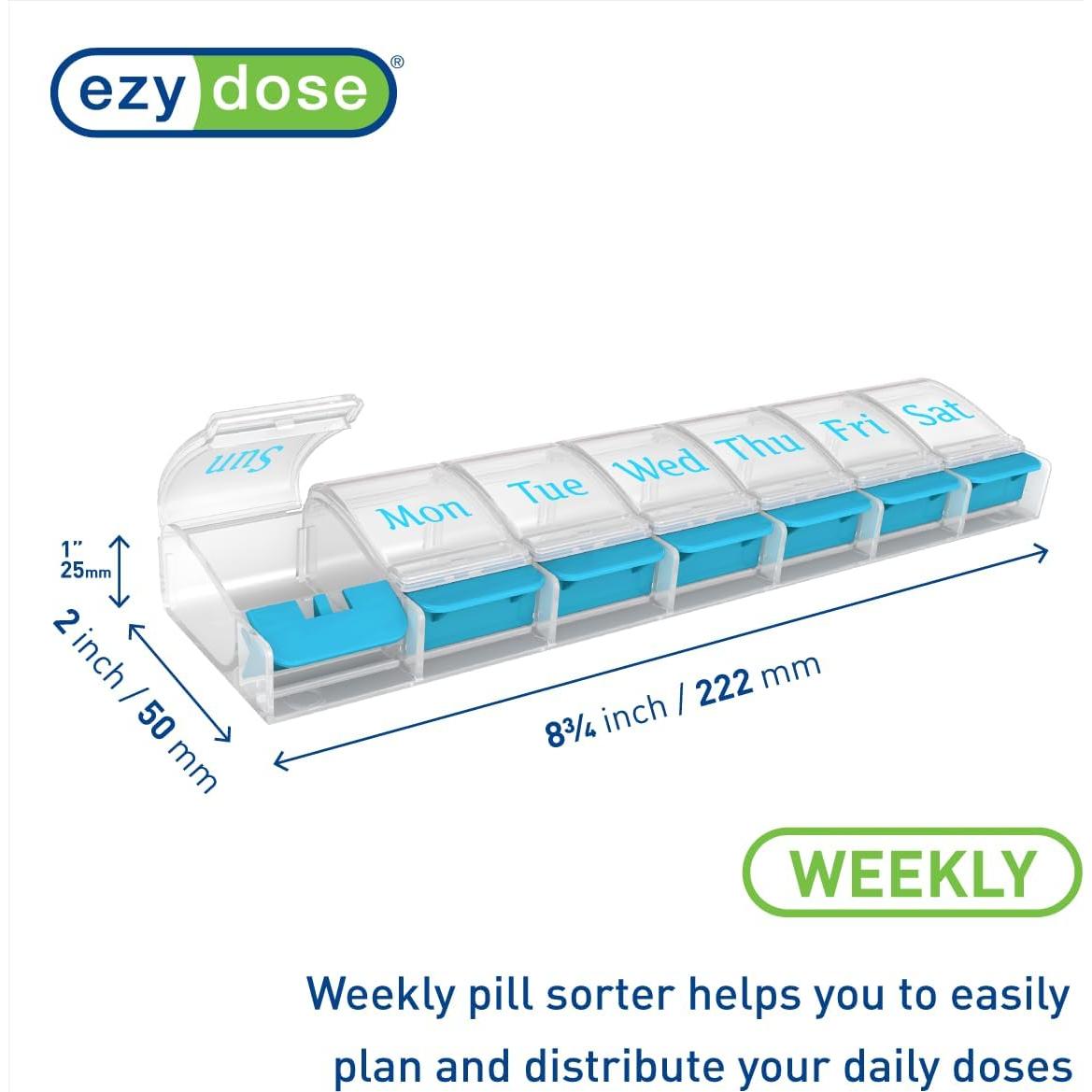 Organizador de Pastillas Semanal Ezy Dose XL AM/PM 7 Días
