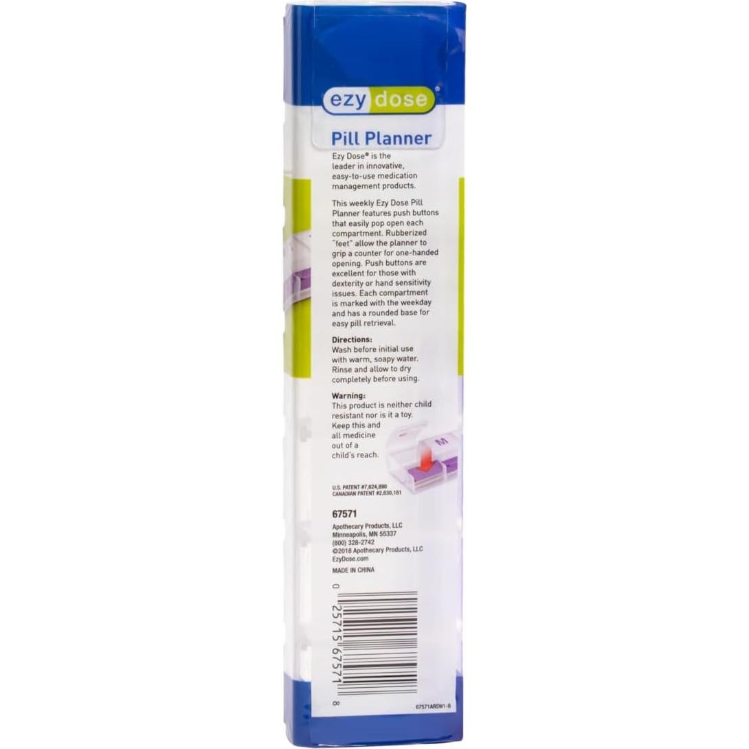 Organizador de Pastillas Semanal Ezy Dose XL AM/PM 7 Días