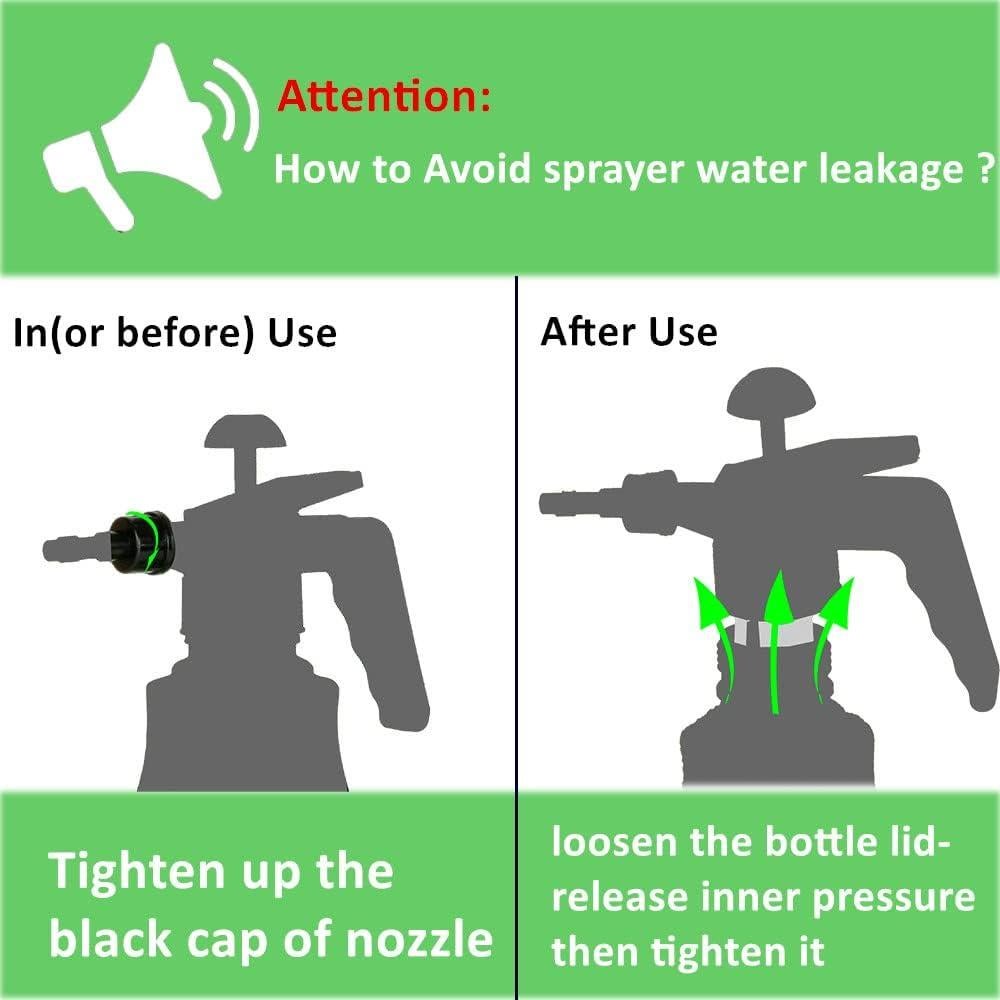 Pulverizador de Mano MRPAPA 1.5L con Boquilla Ajustable - 2PCS