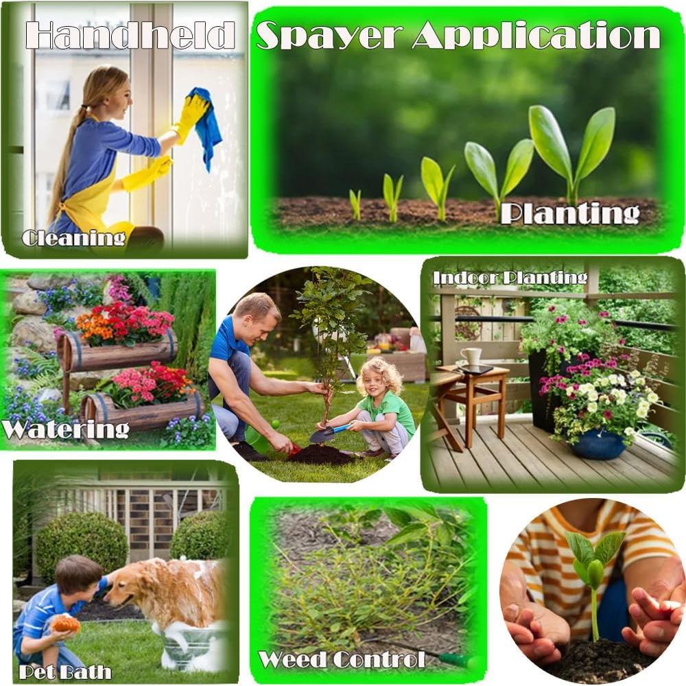 Pulverizador de Mano MRPAPA 1.5L con Boquilla Ajustable - 2PCS