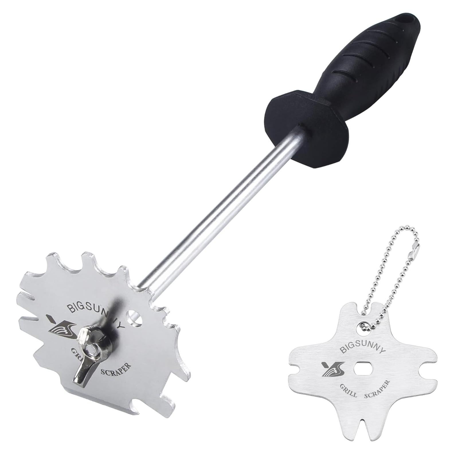 Raspador de Acero Inoxidable MSY BIGSUNNY 30.48 cm para Parrilla