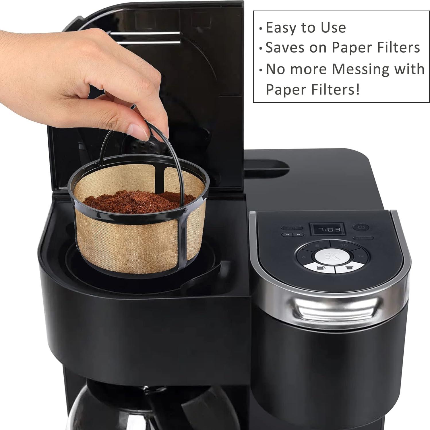 Filtro de café reutilizable FIRJOY para Keurig K-Duo 8-12 tazas