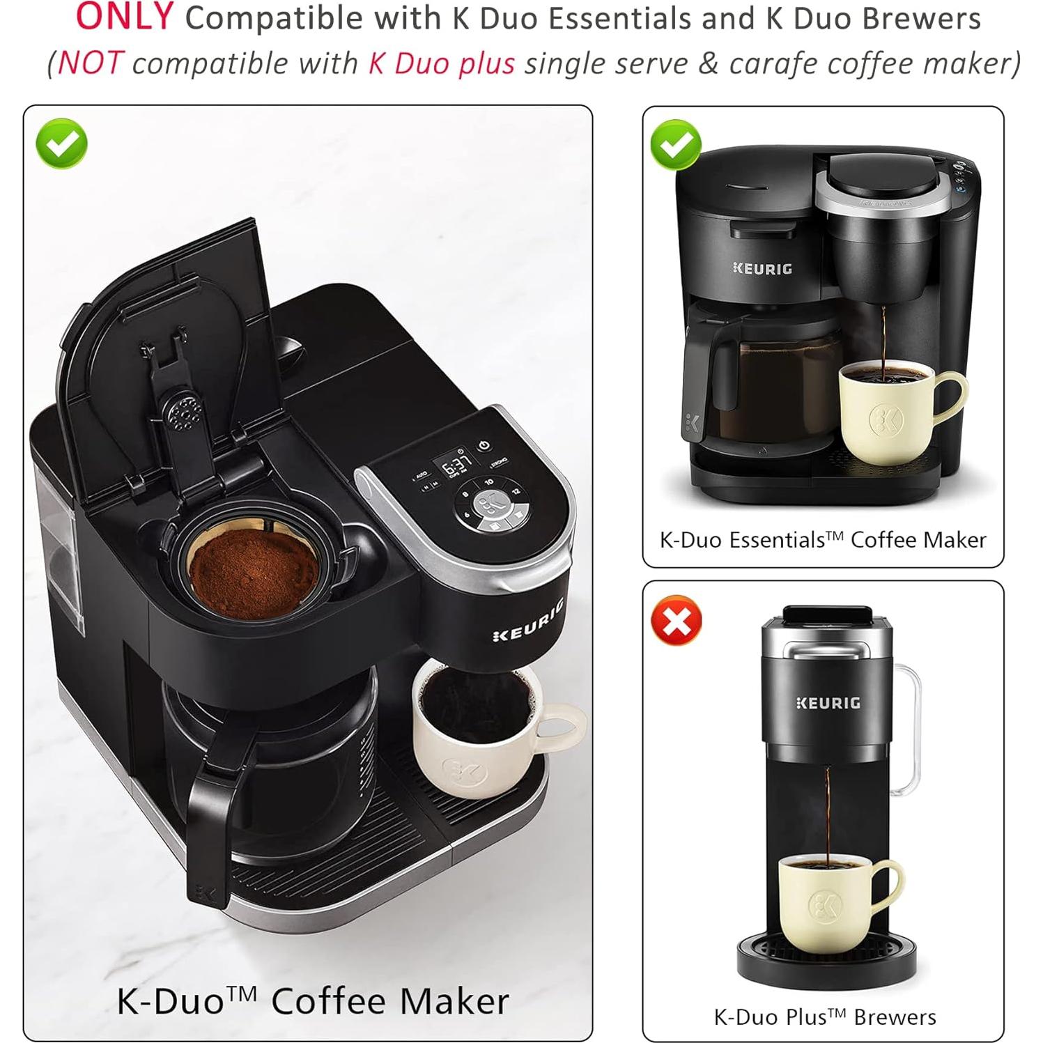 Filtro de café reutilizable FIRJOY para Keurig K-Duo 8-12 tazas