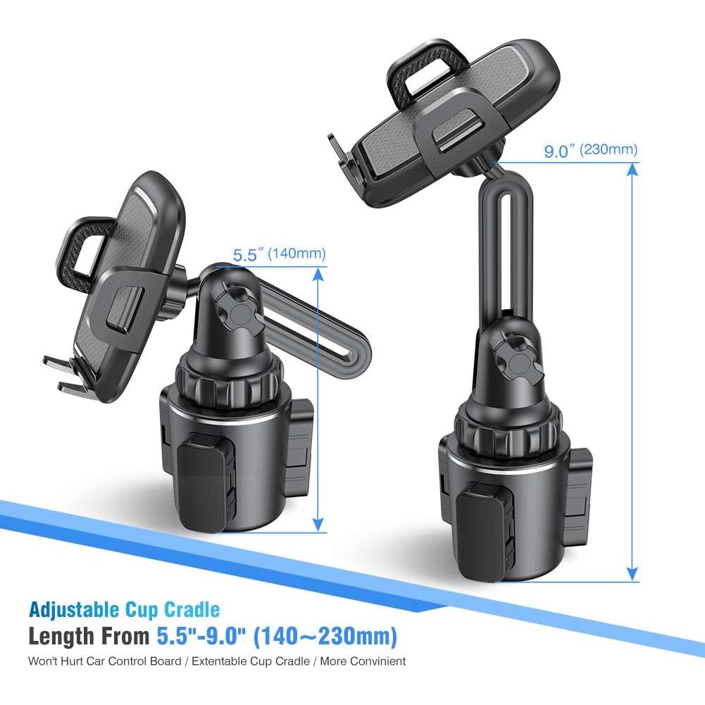 Soporte para Teléfono en Portavasos Miracase Ajustable 4-7"