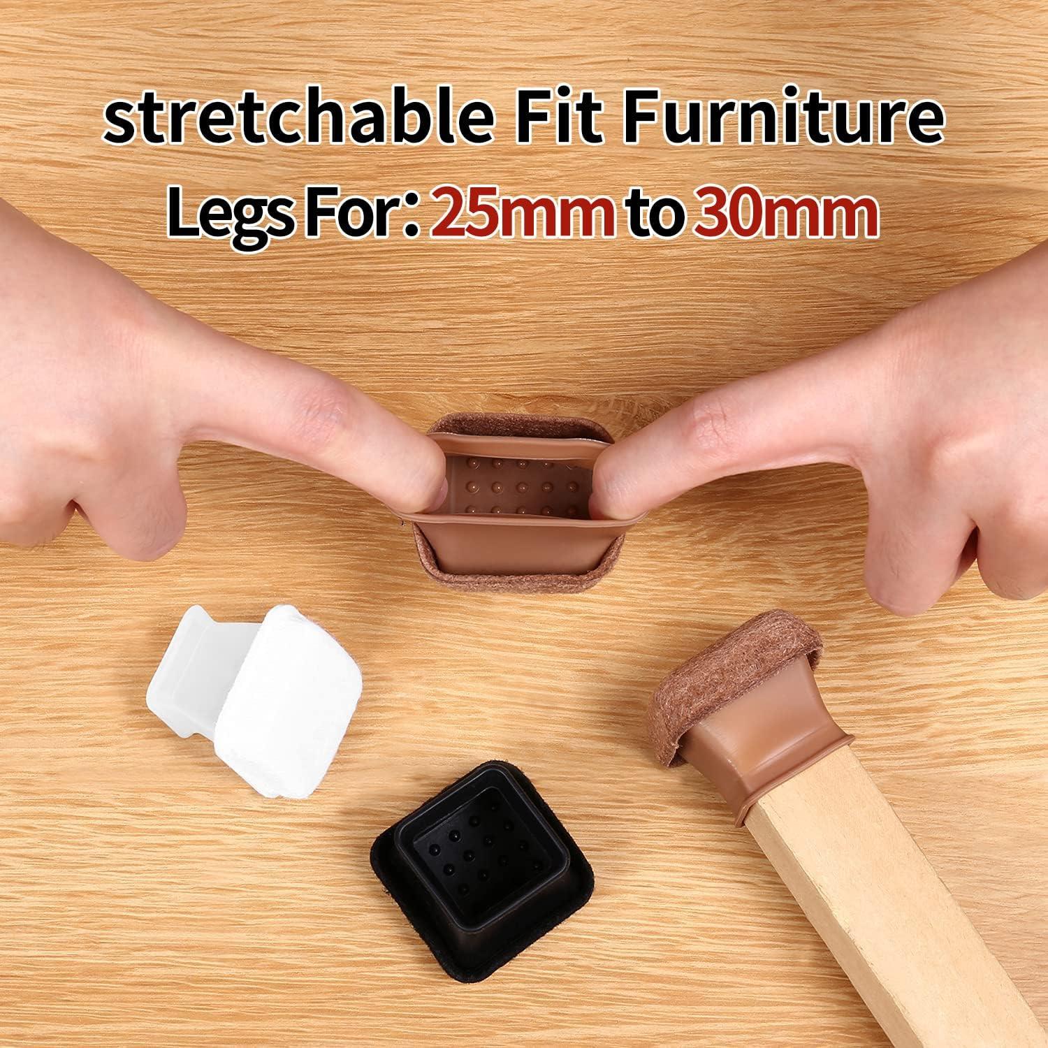 Ezprotekt 24 Protectores de Piso de Silicona Cuadrados 2.54-3.05cm Negro