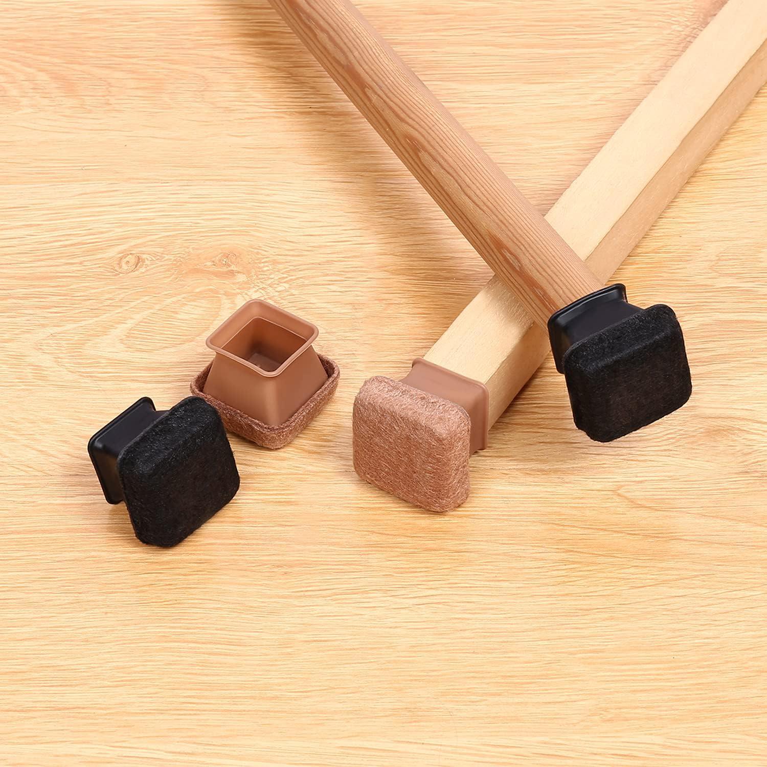 Ezprotekt 24 Protectores de Piso de Silicona Cuadrados 2.54-3.05cm Negro