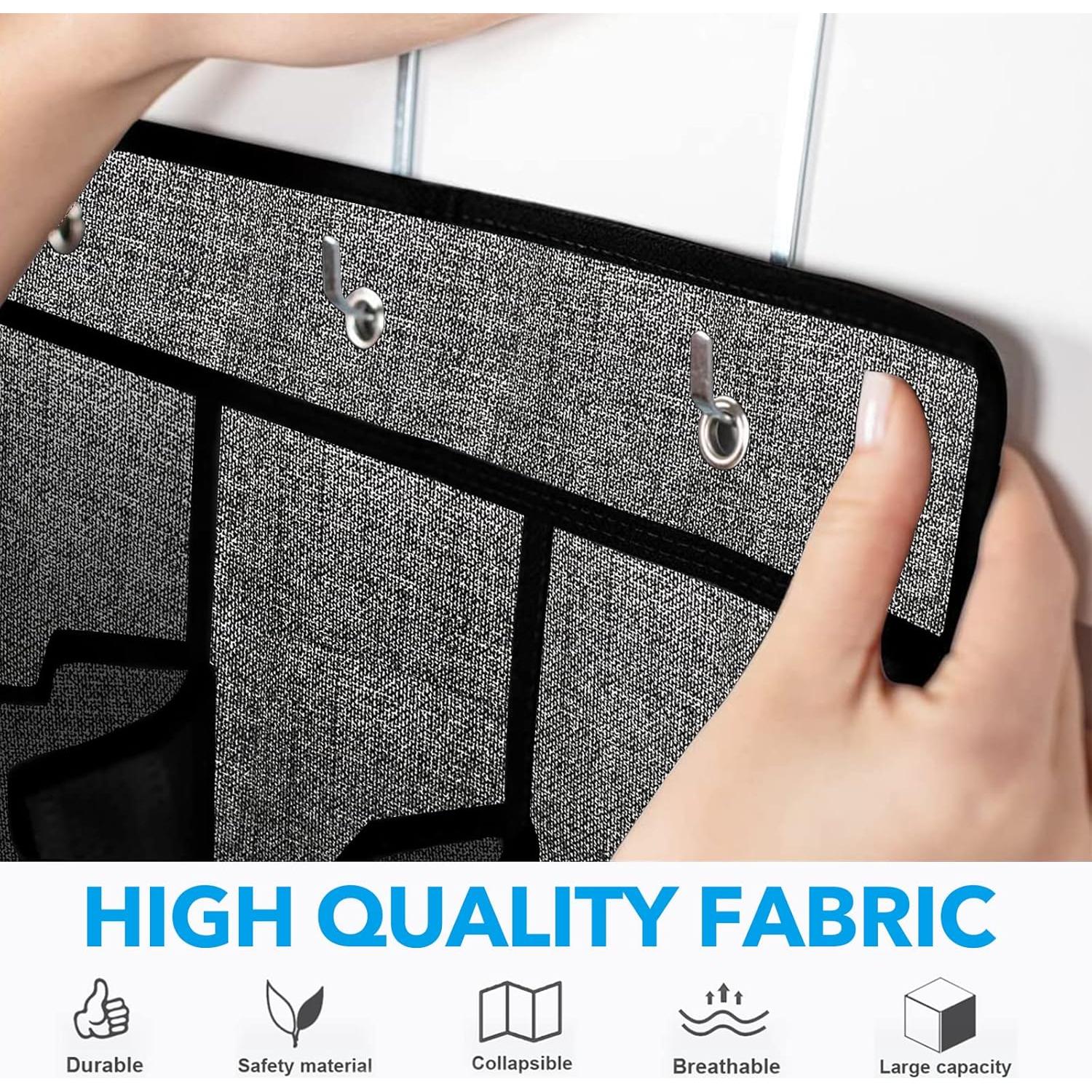 Organizador de Zapatos Homyfort 48 Bolsillos Negro 2 Paquetes