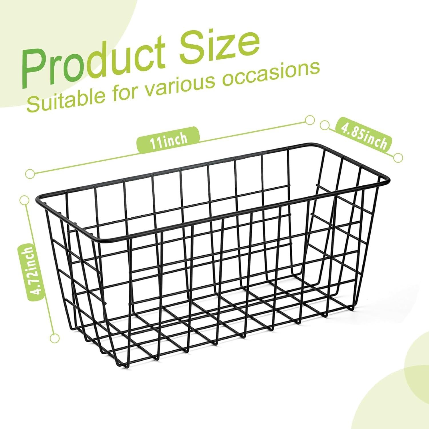 Cestas de Almacenamiento Colgantes ZUSHALLMY 2 Piezas Metal