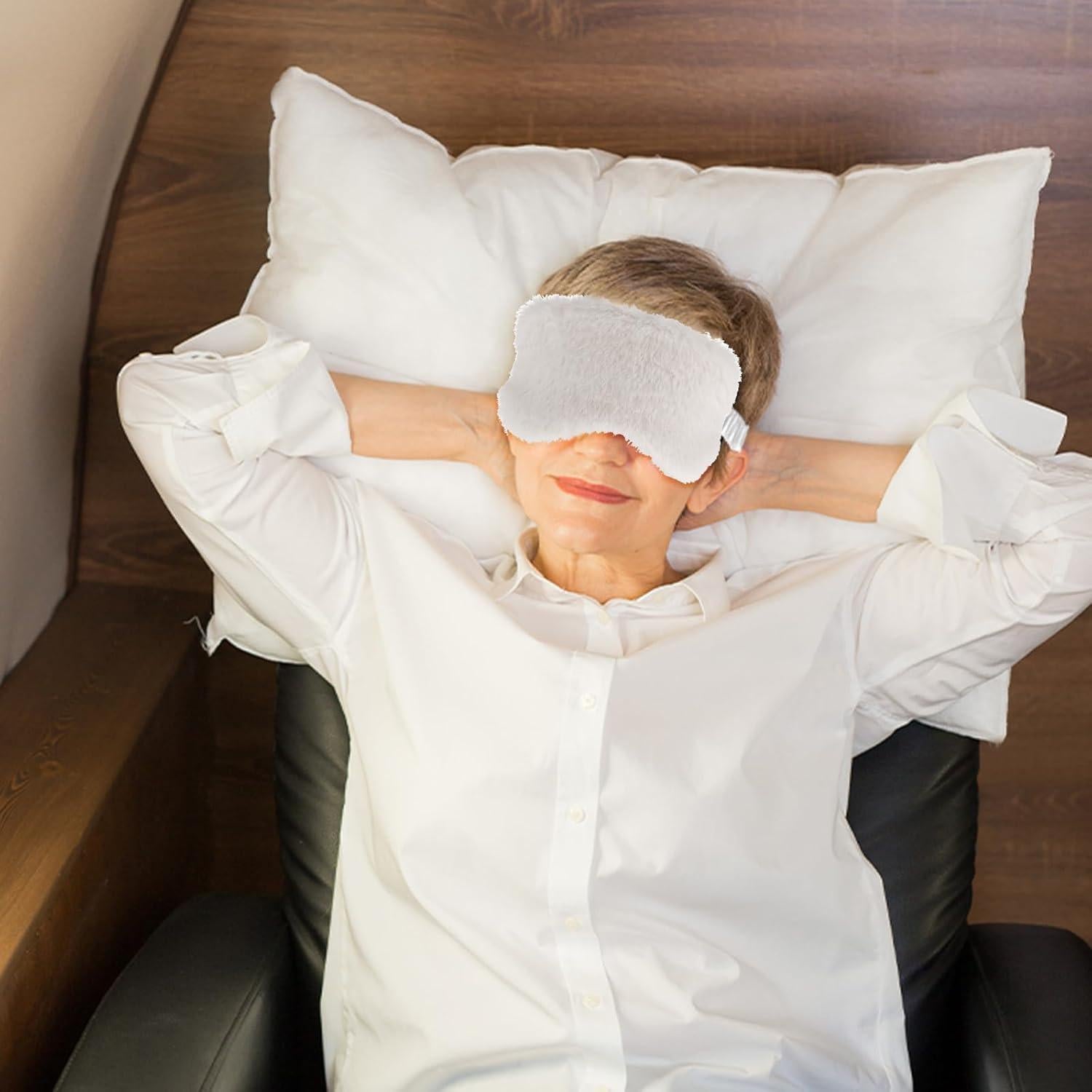 2 Pcs Máscaras de Ojos de Felpa Ajustables Dimeho - Suaves y Cómodas