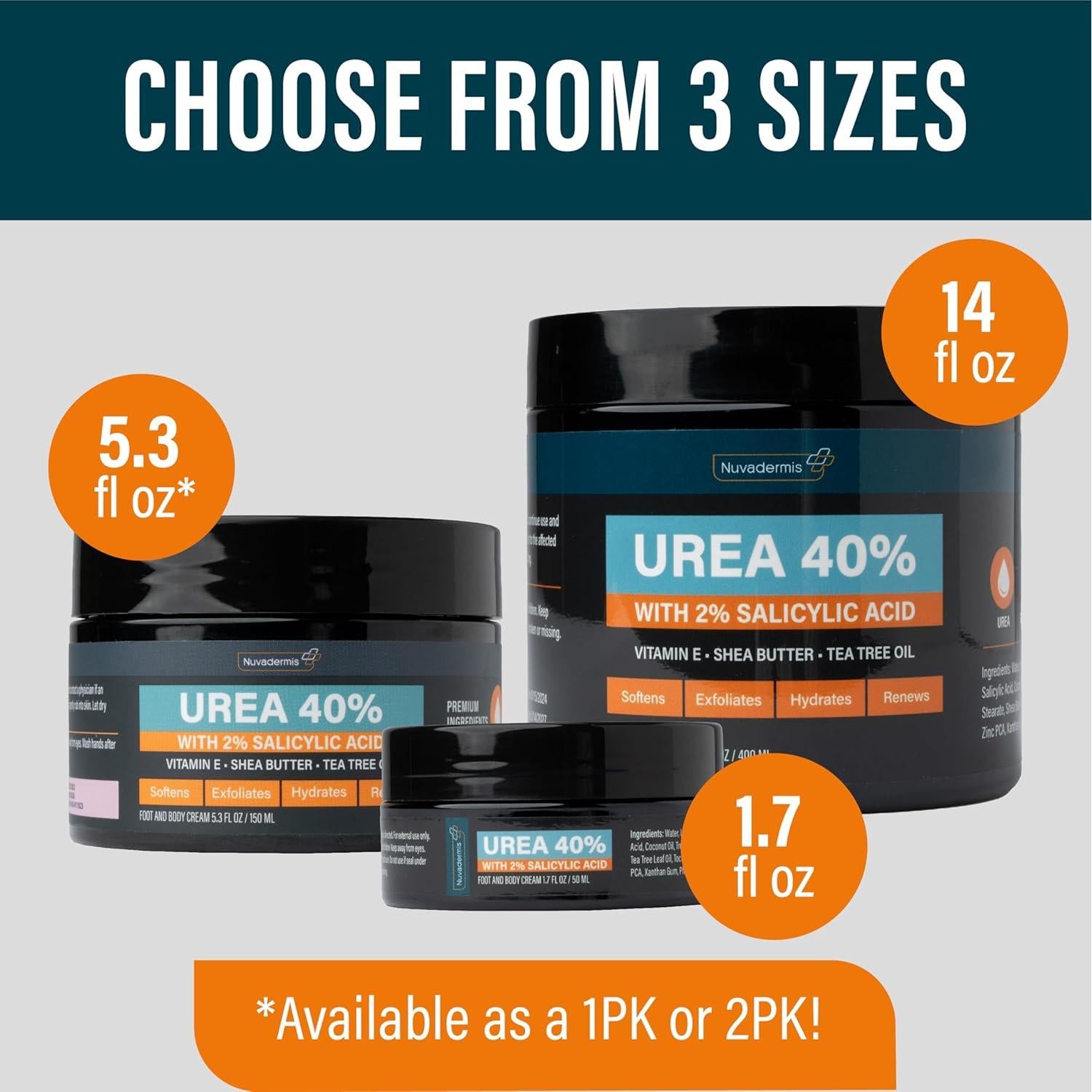 Crema de Urea Nuvadermis 40% para Pies - 150 g - 2 Paquete