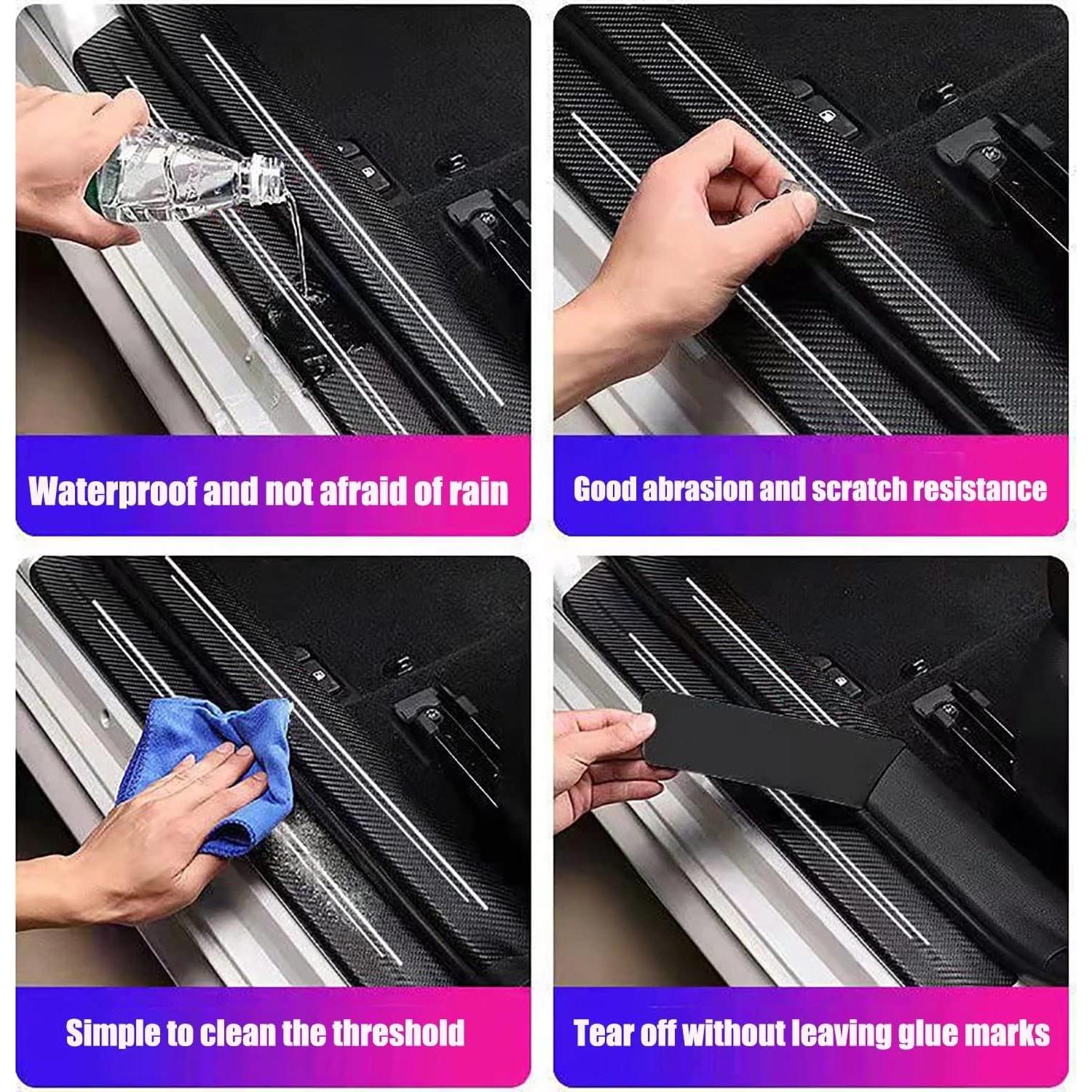 Protector de Umbral de Puerta TACOPETS 9PC Negro Universal