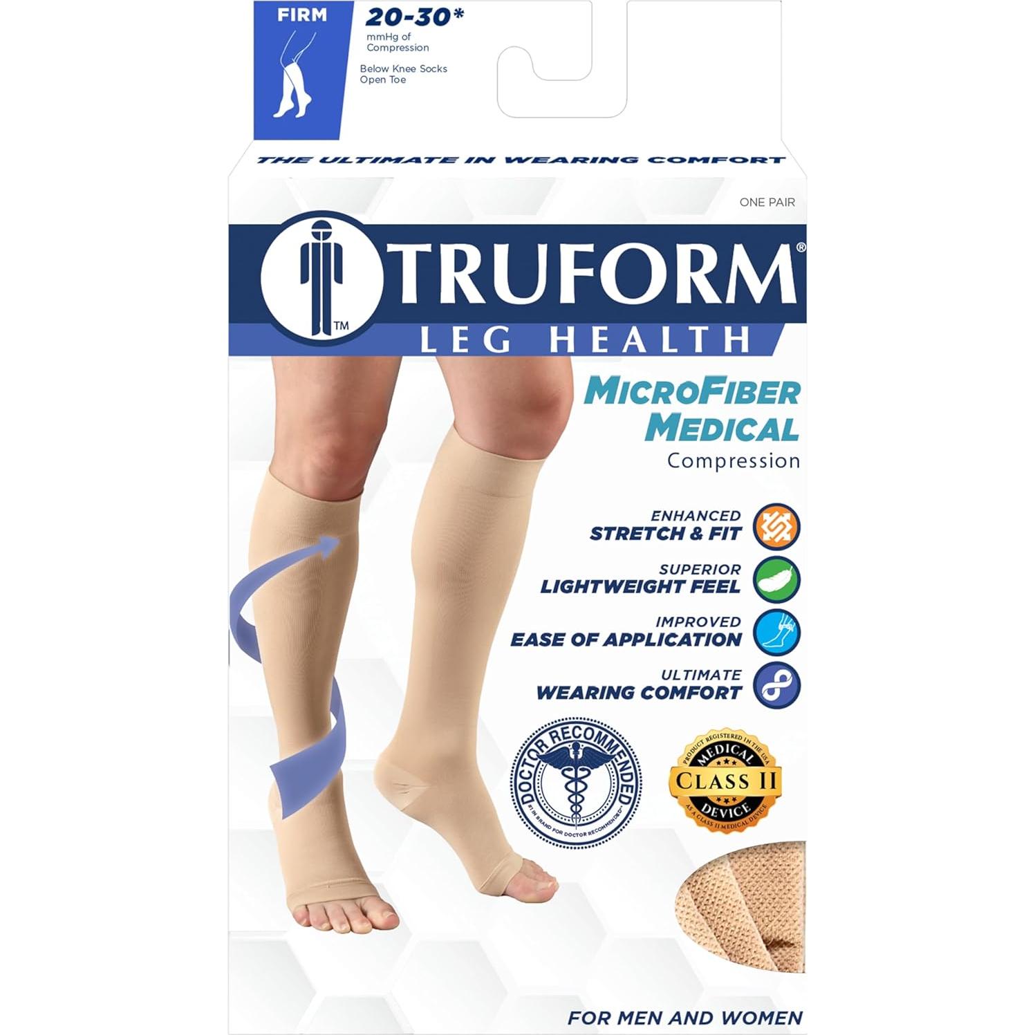 Medias de Compresión Truform 20-30 mmHg Beige Pequeño
