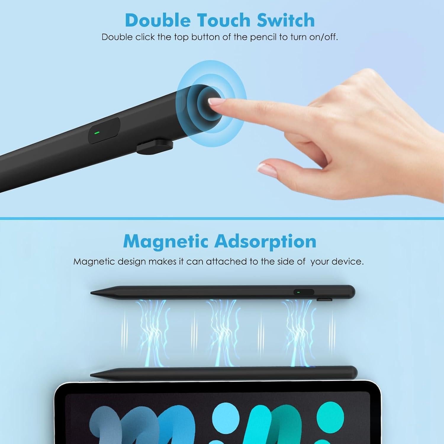 Bolígrafo Stylus MoKo Negro para Pantalla Táctil Universal