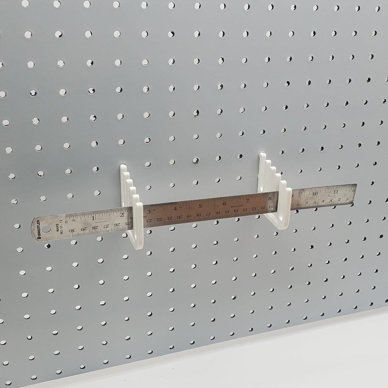 Soporte de Almacenamiento para Reglas Genérico 5 Espacios Blanco Mate