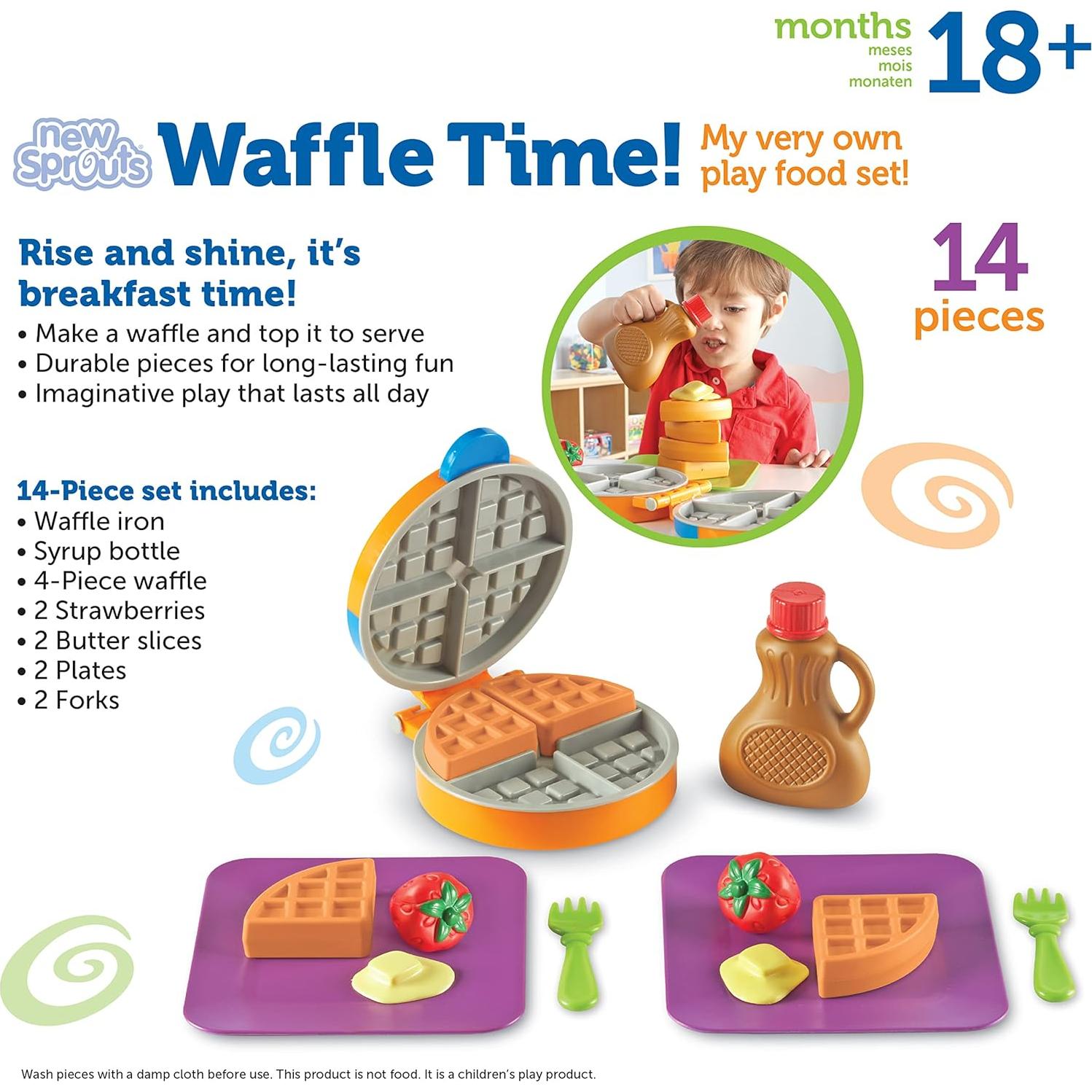 Juego de Comida Simulada Learning Resources Hora de Waffles 14 Piezas