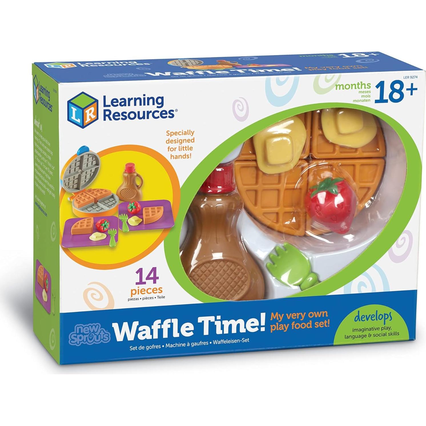 Juego de Comida Simulada Learning Resources Hora de Waffles 14 Piezas