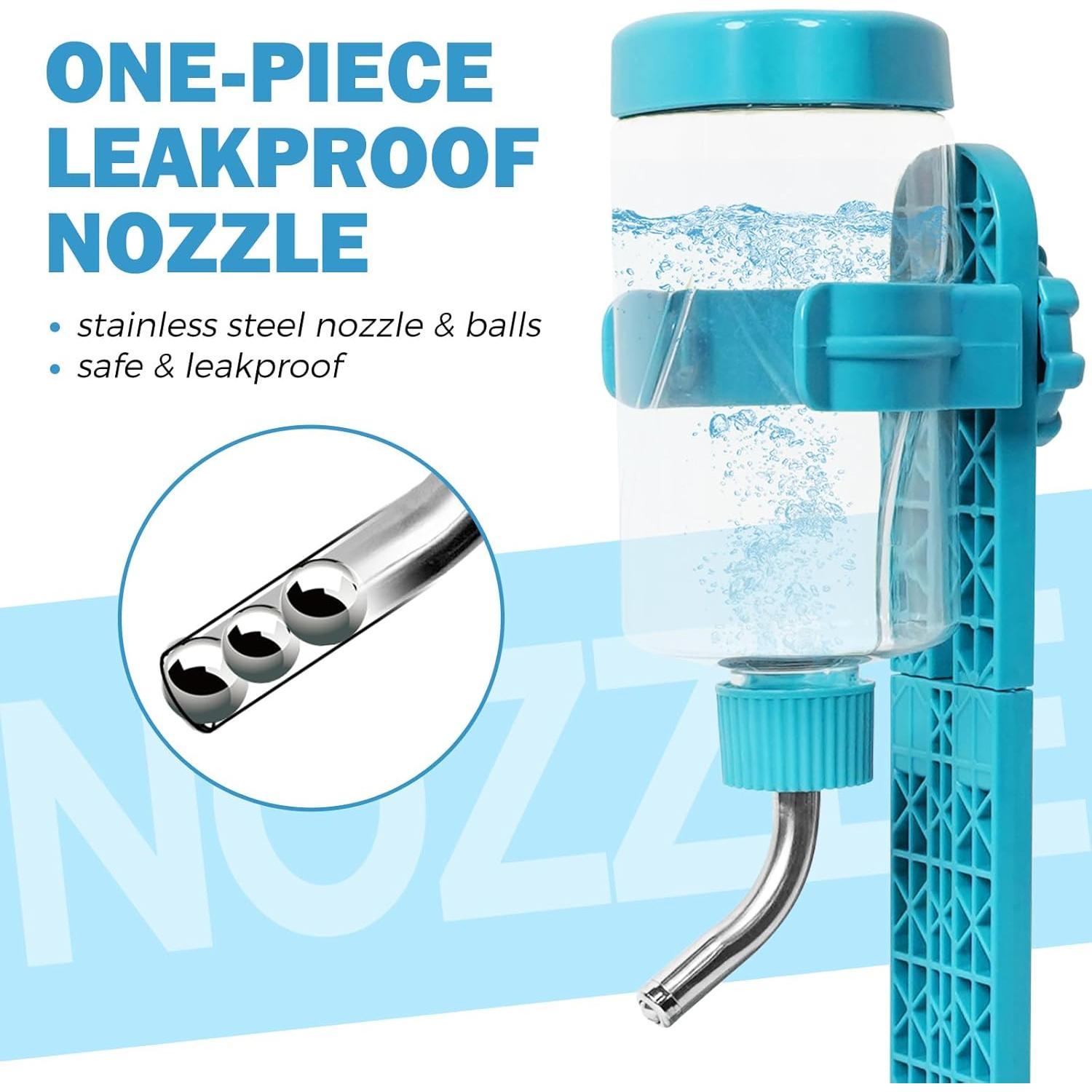 Dispensador de Agua para Mascotas VANNON 385ml Ajustable Azul