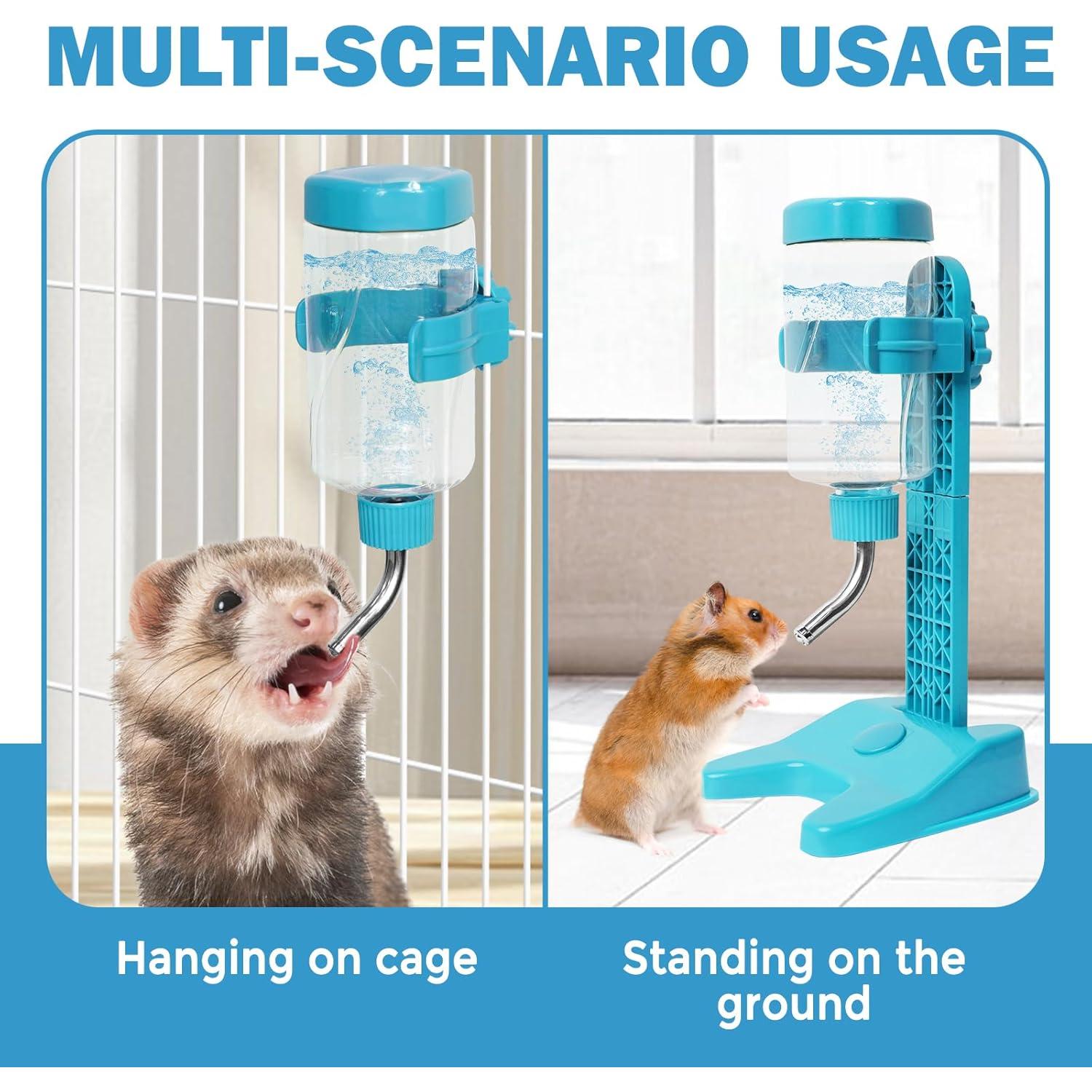 Dispensador de Agua para Mascotas VANNON 385ml Ajustable Azul